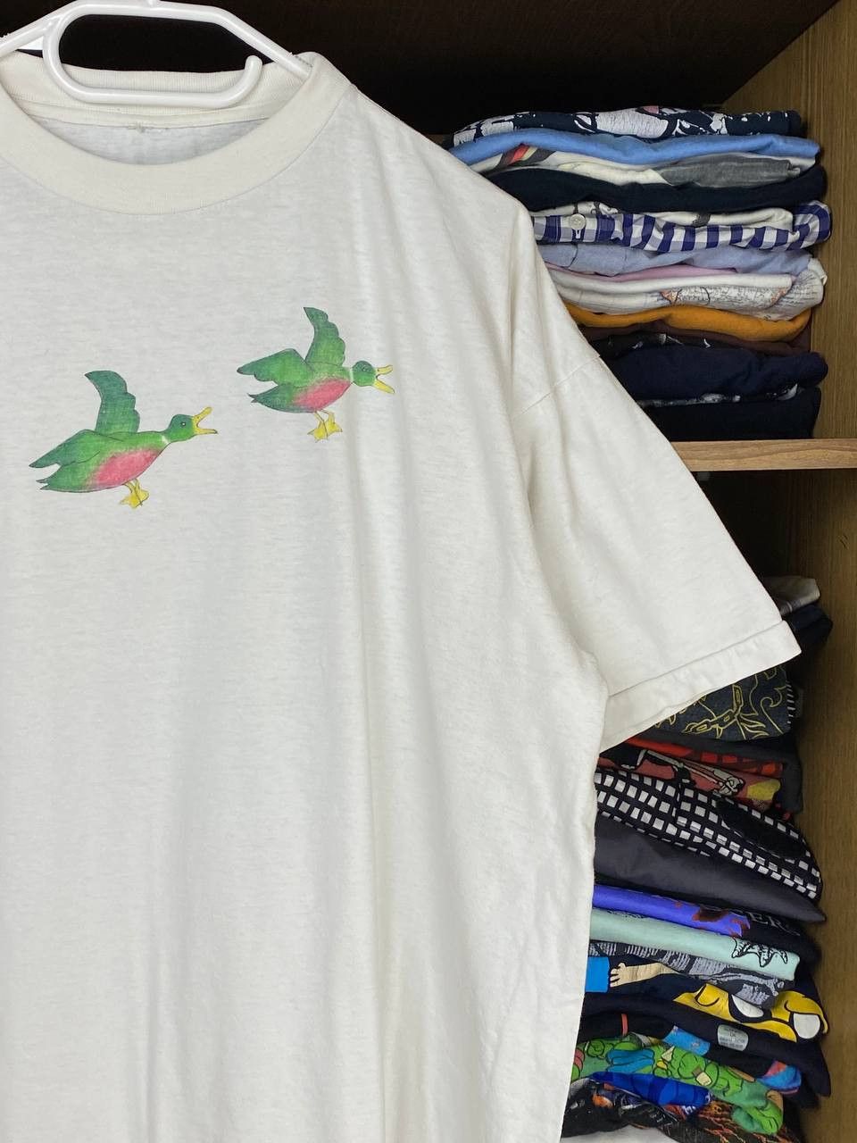 Vintage Vintage Duck Quack 90s Graphic Hand Painted Singlestitch Tee Size US XL / EU 56 / 4 - 3 Thumbnail