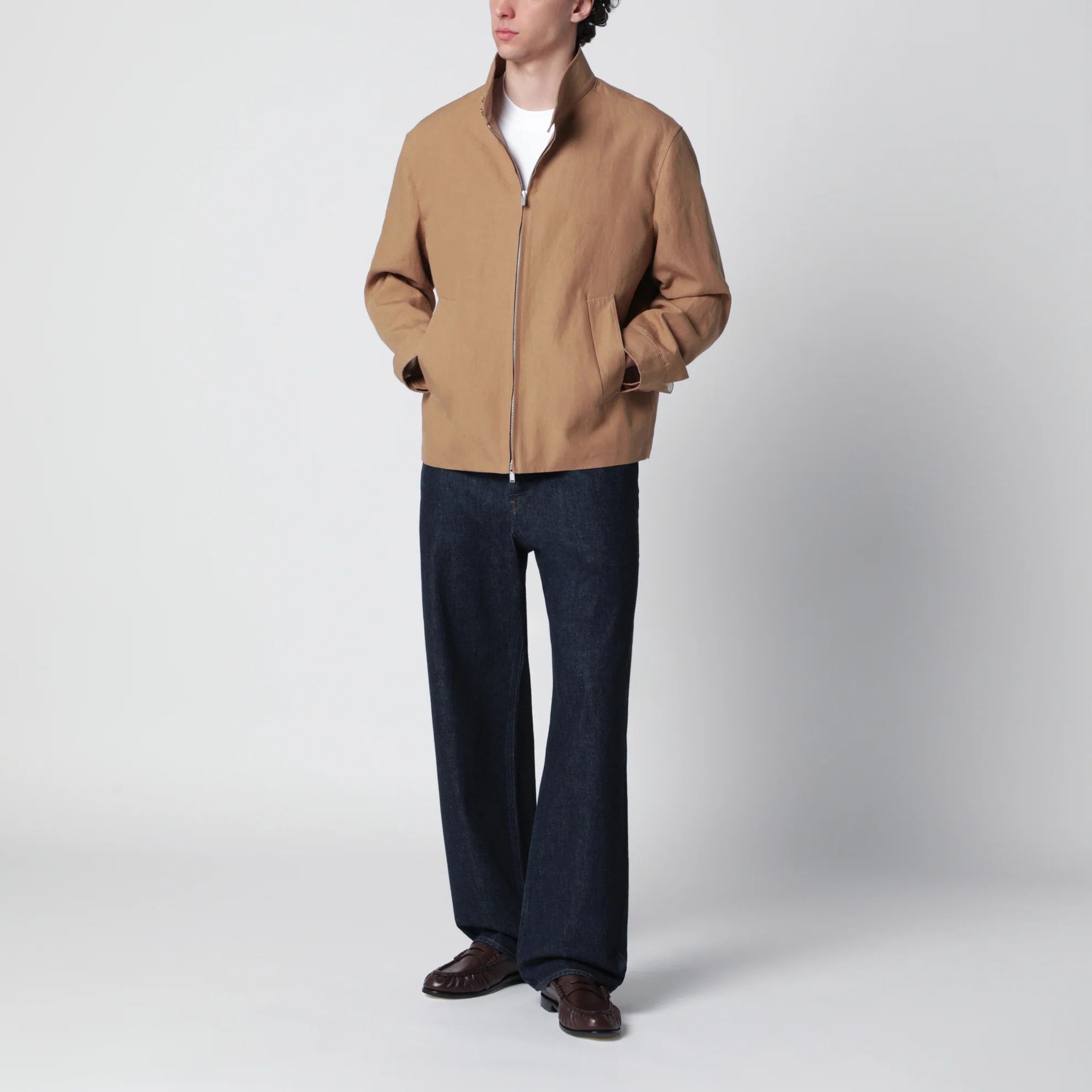 Lardini o1d2blof0526 Linen-blend Jacket in Brown Size US L / EU 52-54 / 3 - 2 Thumbnail