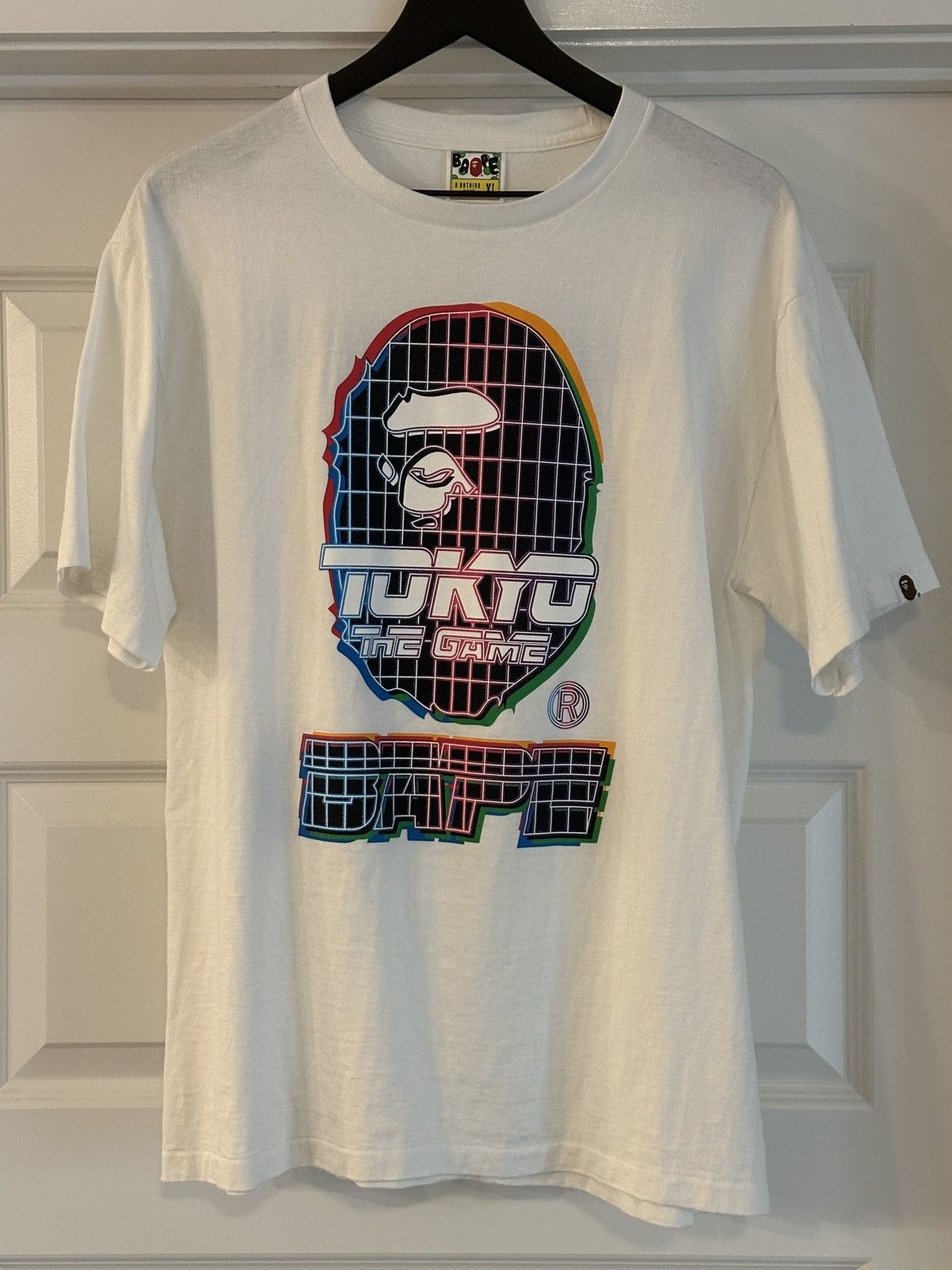 BAPE Tokyo The Game Y2K Graphic Tee White XL
