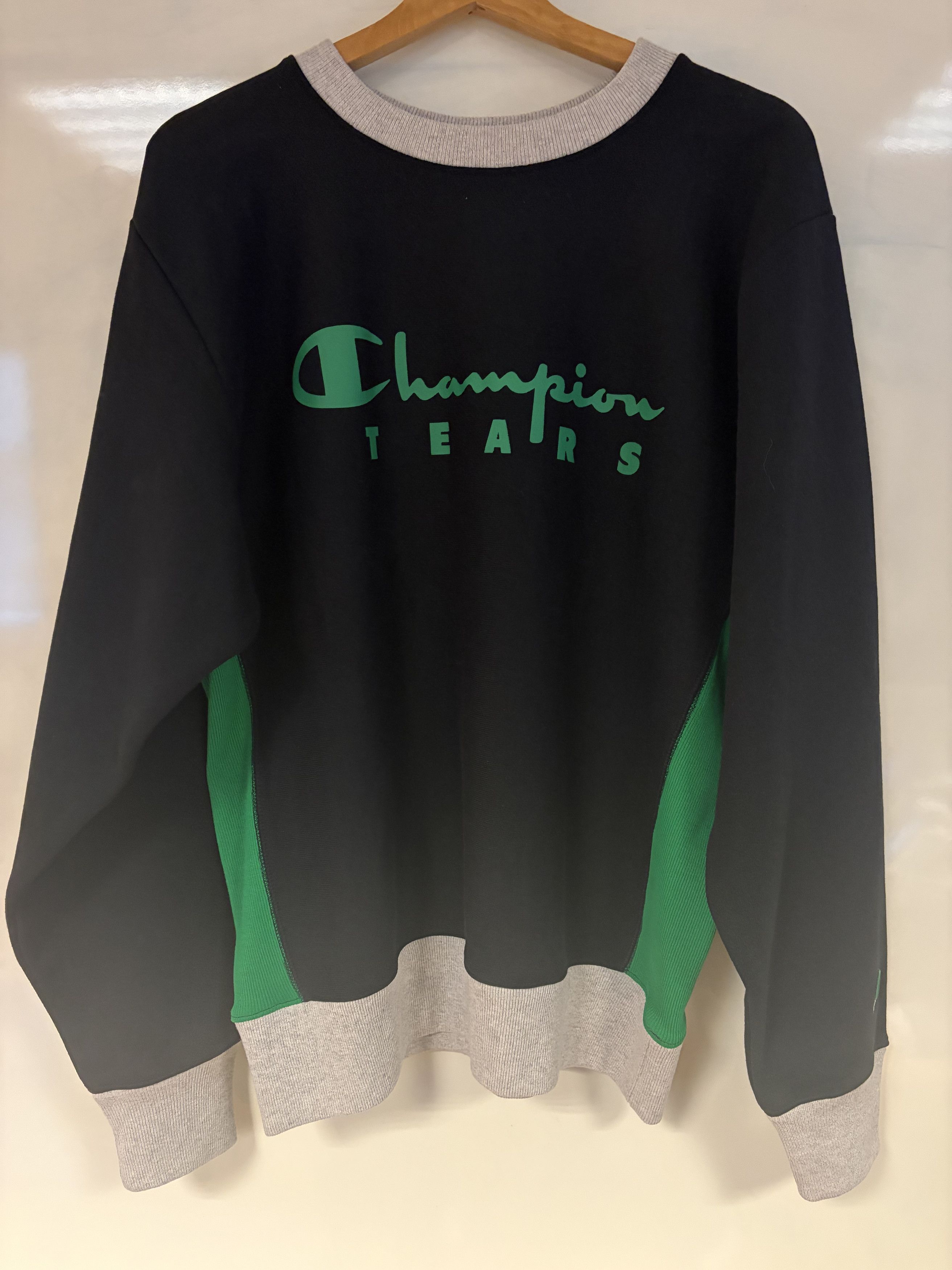Champion × DENIM TEARS Champion Tears Black Green Long Sleeve Size US M / EU 48-50 / 2 - 1 Thumbnail