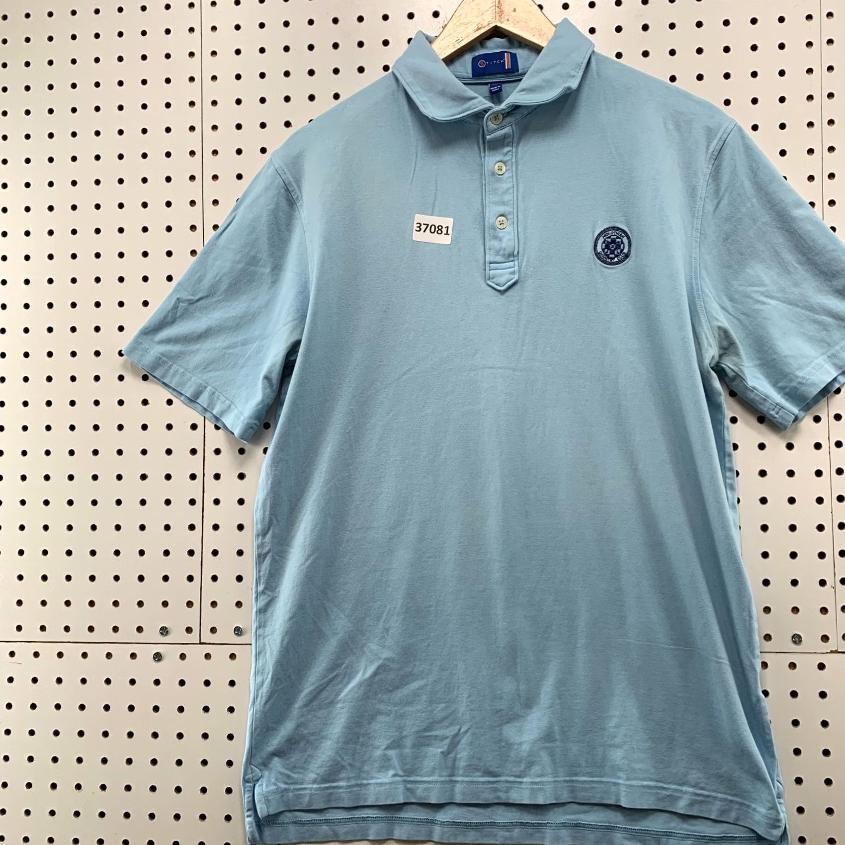 Vintage Stitch Golf Polo Shirt Mens Medium Blue Midlothian Country Club Casual Size US M / EU 48-50 / 2 - 3 Thumbnail