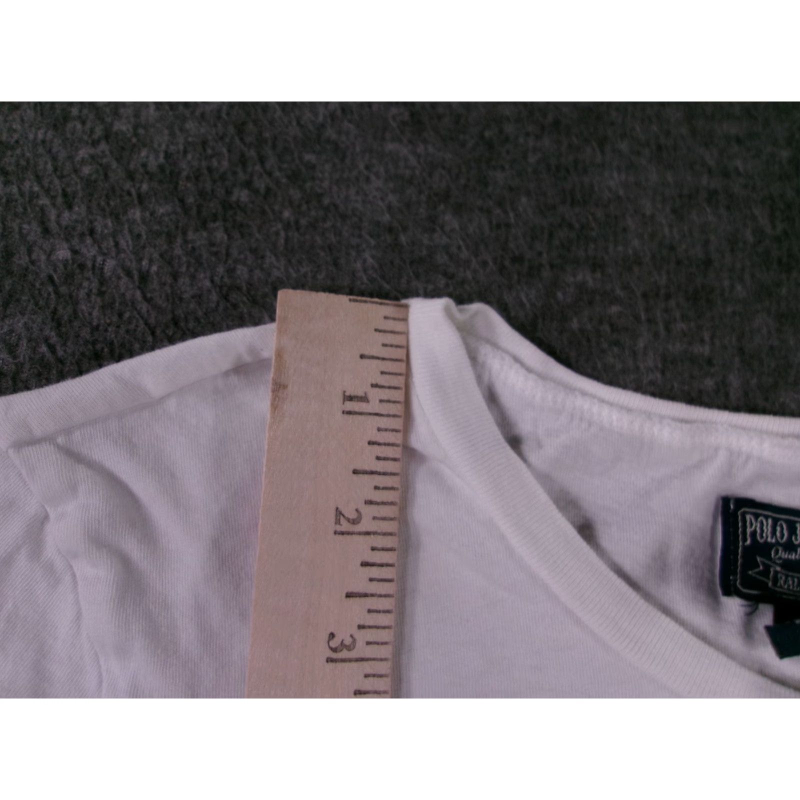 Ralph Lauren Ralph Lauren Polo Jeans Womens L White RL Crest Logo Short Sleeve Crewneck Tee Shirt Size 36" / US 14 / IT 50 - 7 Thumbnail