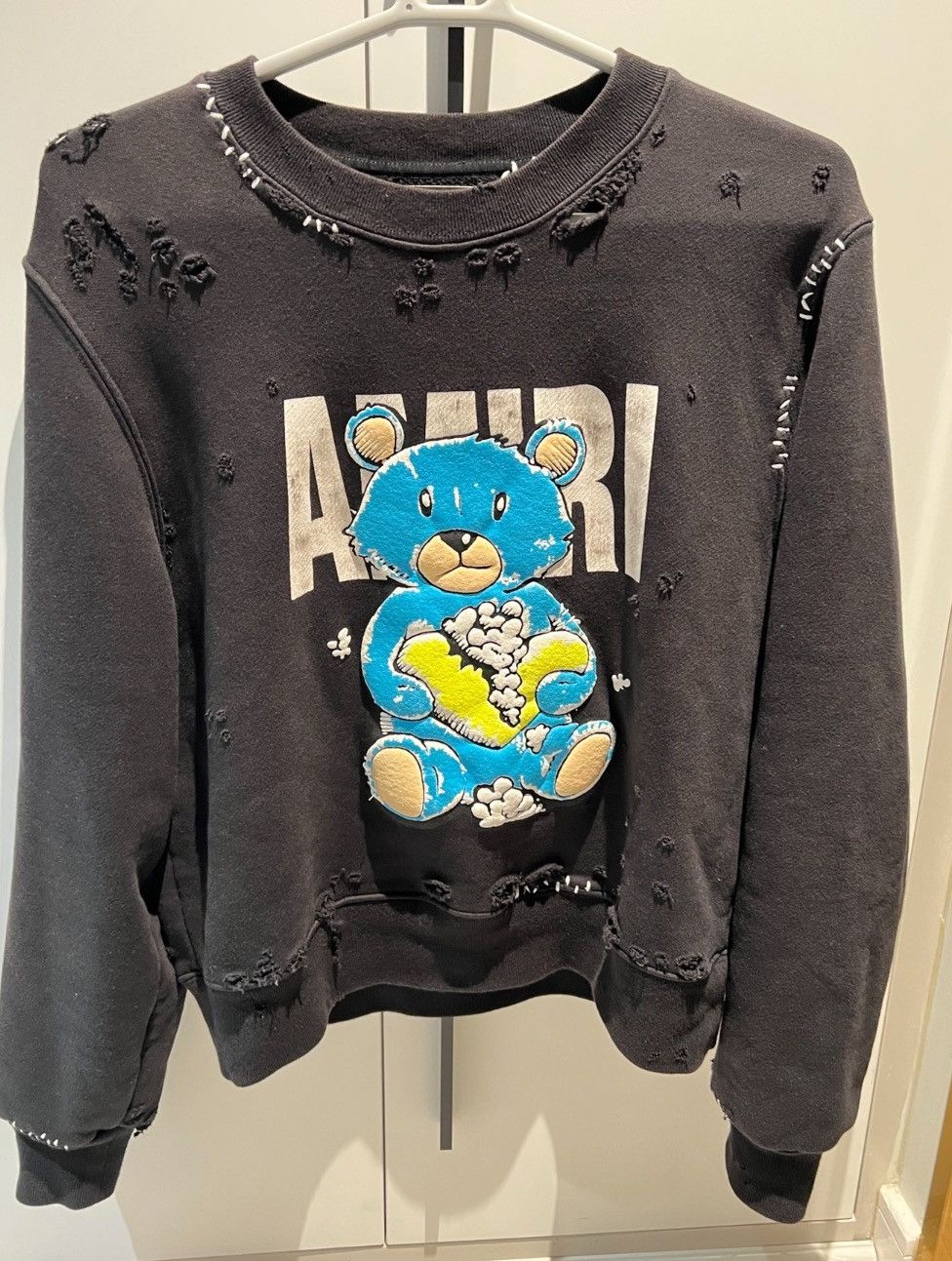 Amiri Amiri heartbreaking bear sweater Grailed