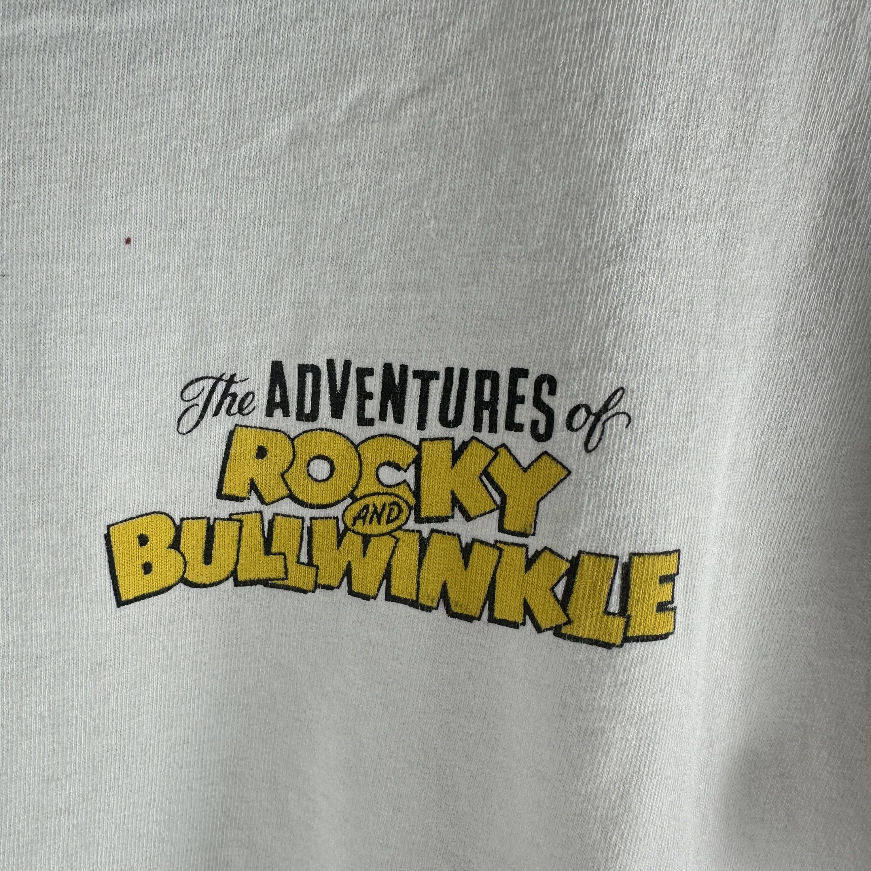 Vintage ​90s The Adventures of Rocky and Bullwinkle Classic Tee Size US XL / EU 56 / 4 - 3 Thumbnail