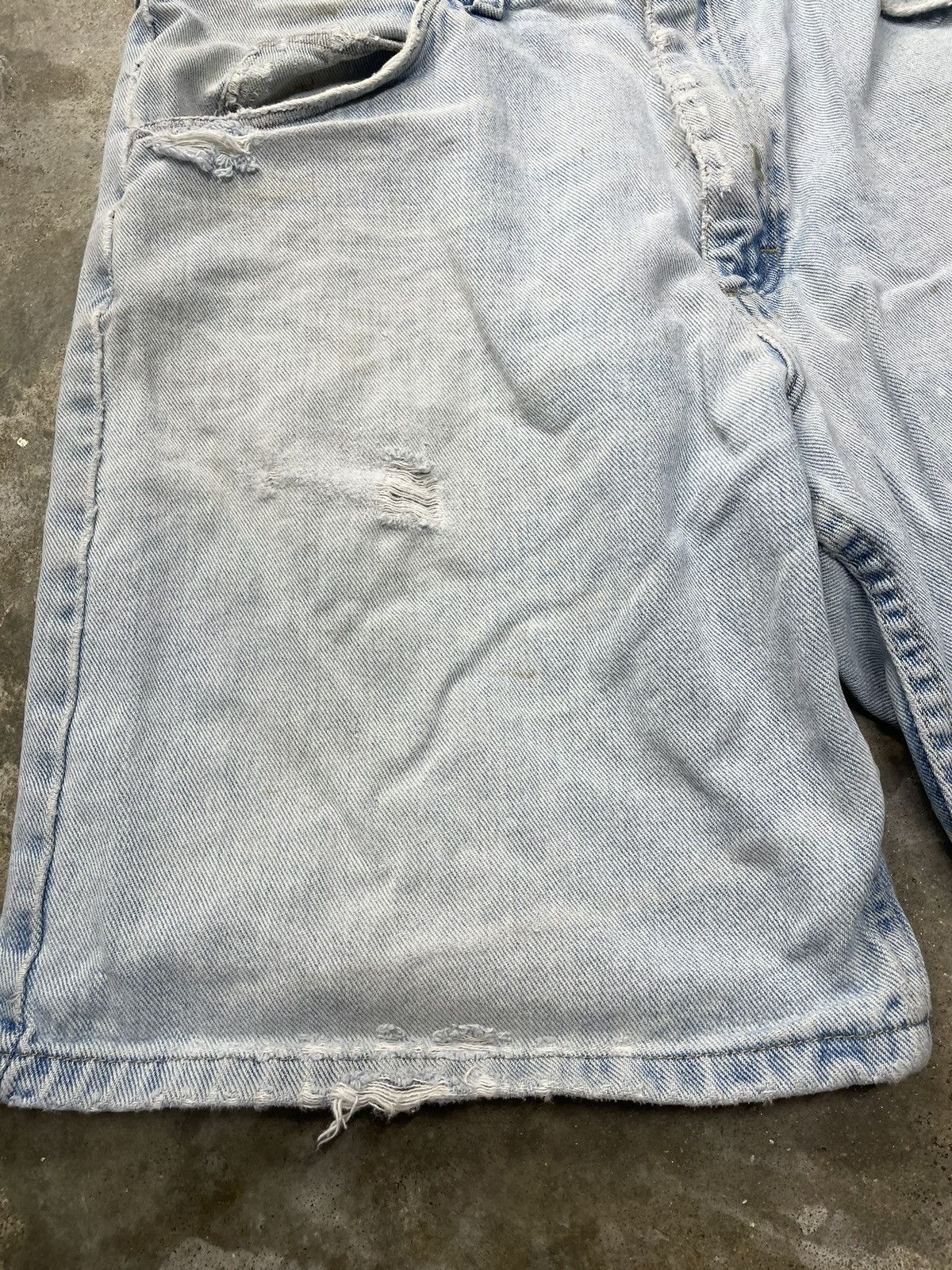 Vintage × Wrangler Distressed Y2K Jorts Jean Shorts Size US 32 / EU 48 - 2 Thumbnail