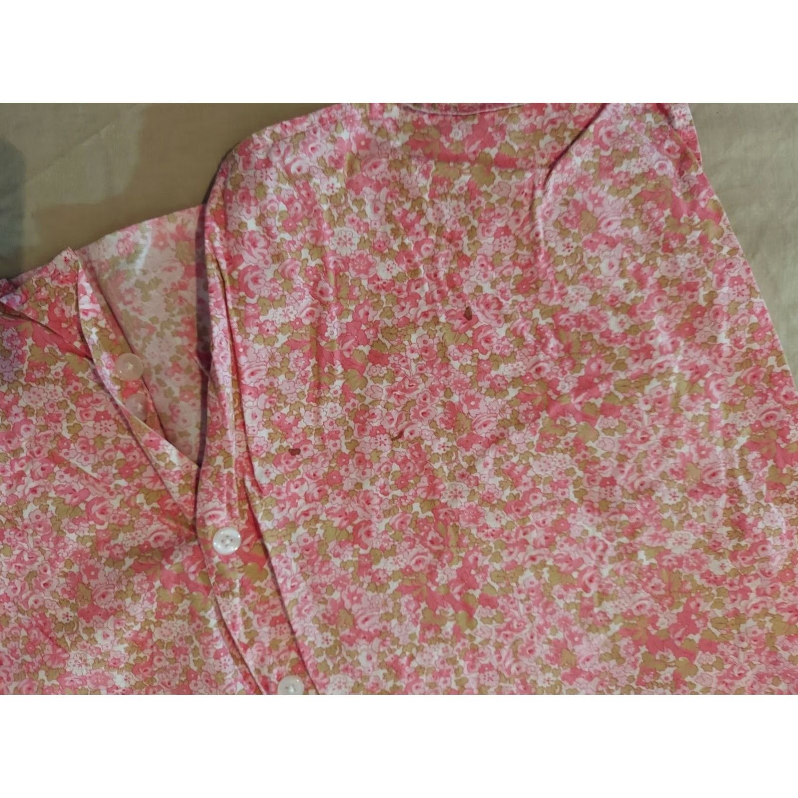 Orvis Orvis Pink Cotton Button Dress Shirt Blouse 8 Short Sleeve Womens Size M / US 6-8 / IT 42-44 - 6 Thumbnail