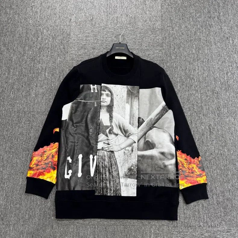 Givenchy Givenchy Flame Print Hoodie (Size M) Size US M / EU 48-50 / 2 - 1 Thumbnail