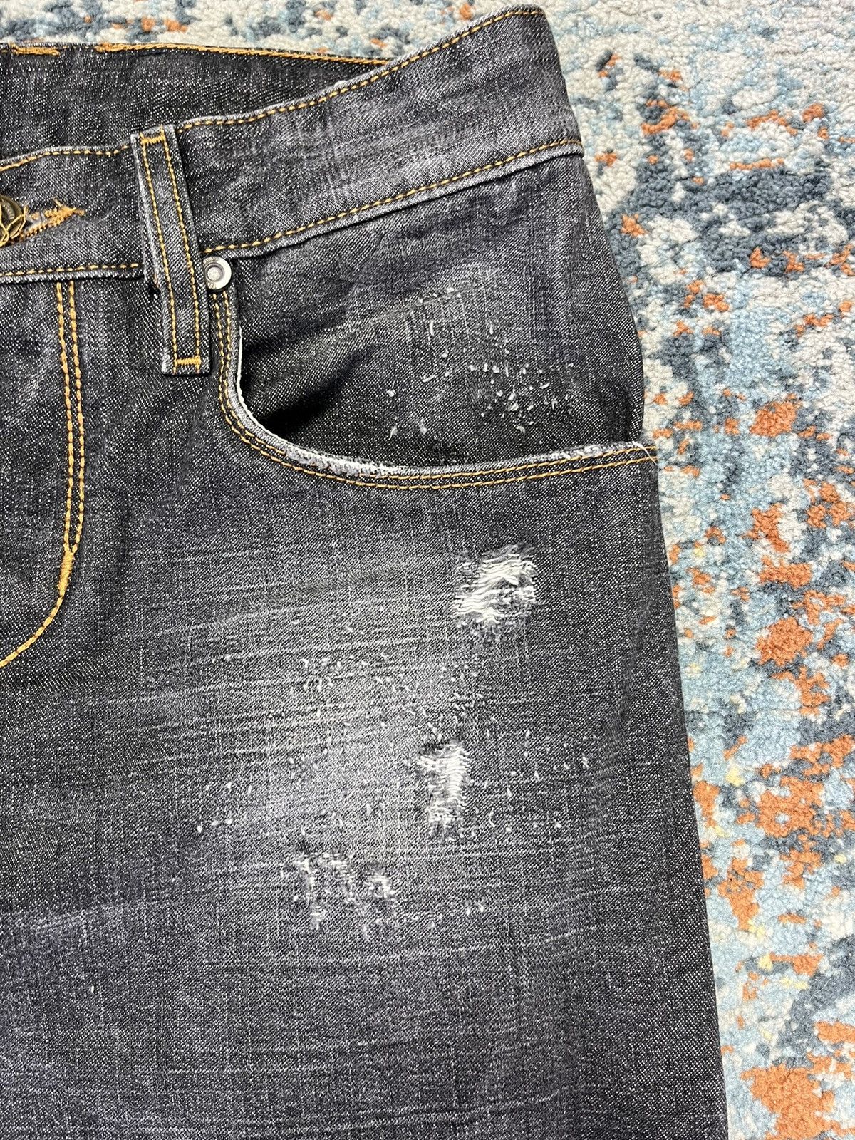 Takeshy Kurosawa × Vintage Vintage y2k Takeshi Kurosawa skinny distressed biker denim Size US 32 / EU 48 - 8 Thumbnail