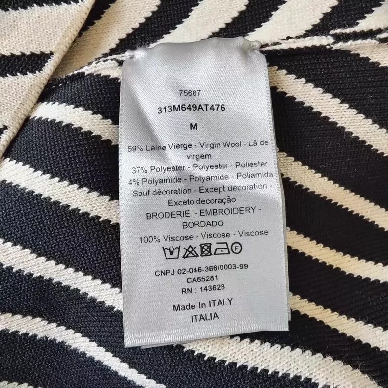 Dior Dior Men's White Zip Knit Sweater Size US M / EU 48-50 / 2 - 4 Thumbnail
