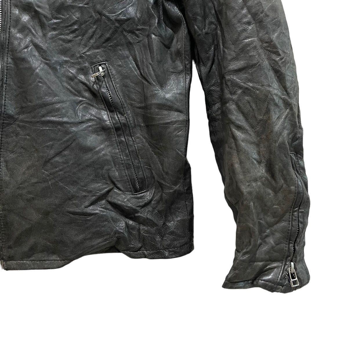 Vanquish × Vintage Vintage VANQUISH Leather Motorcycle Rider Zipper Jacket Size US M / EU 48-50 / 2 - 5 Thumbnail