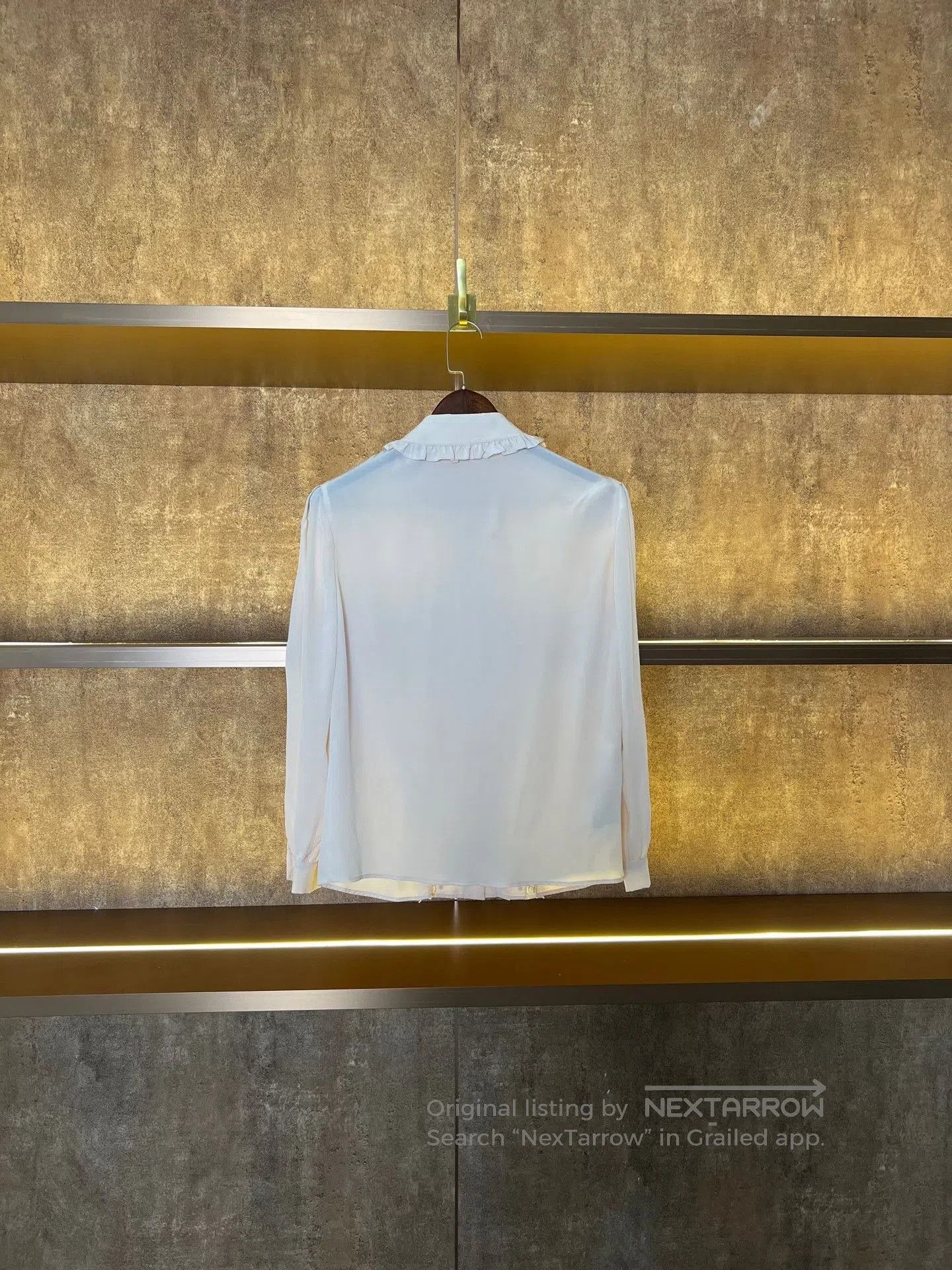 Miu Miu Miu Miu Light Silk Lace Shirt. Size S / US 4 / IT 40 - 2 Thumbnail