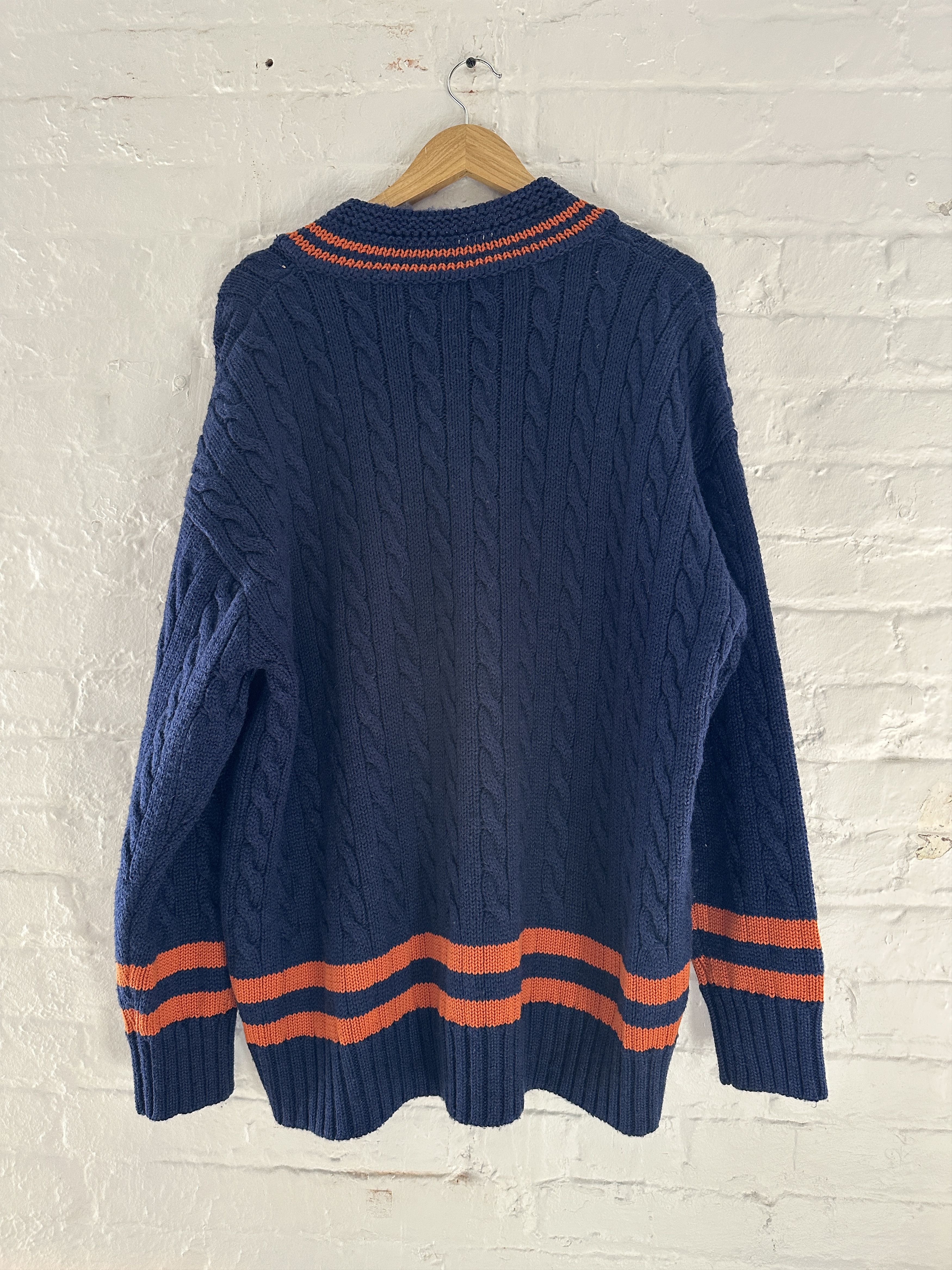 Maison Margiela Maison Margiela Cableknit Wool Sweater Size US XL / EU 56 / 4 - 2 Thumbnail