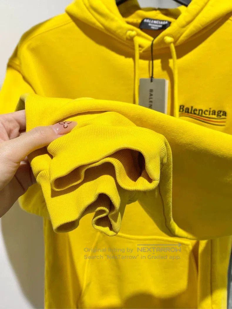 Balenciaga Balenciaga Yellow Hoodie with Coke Embroidery. Size US M / EU 48-50 / 2 - 8 Thumbnail