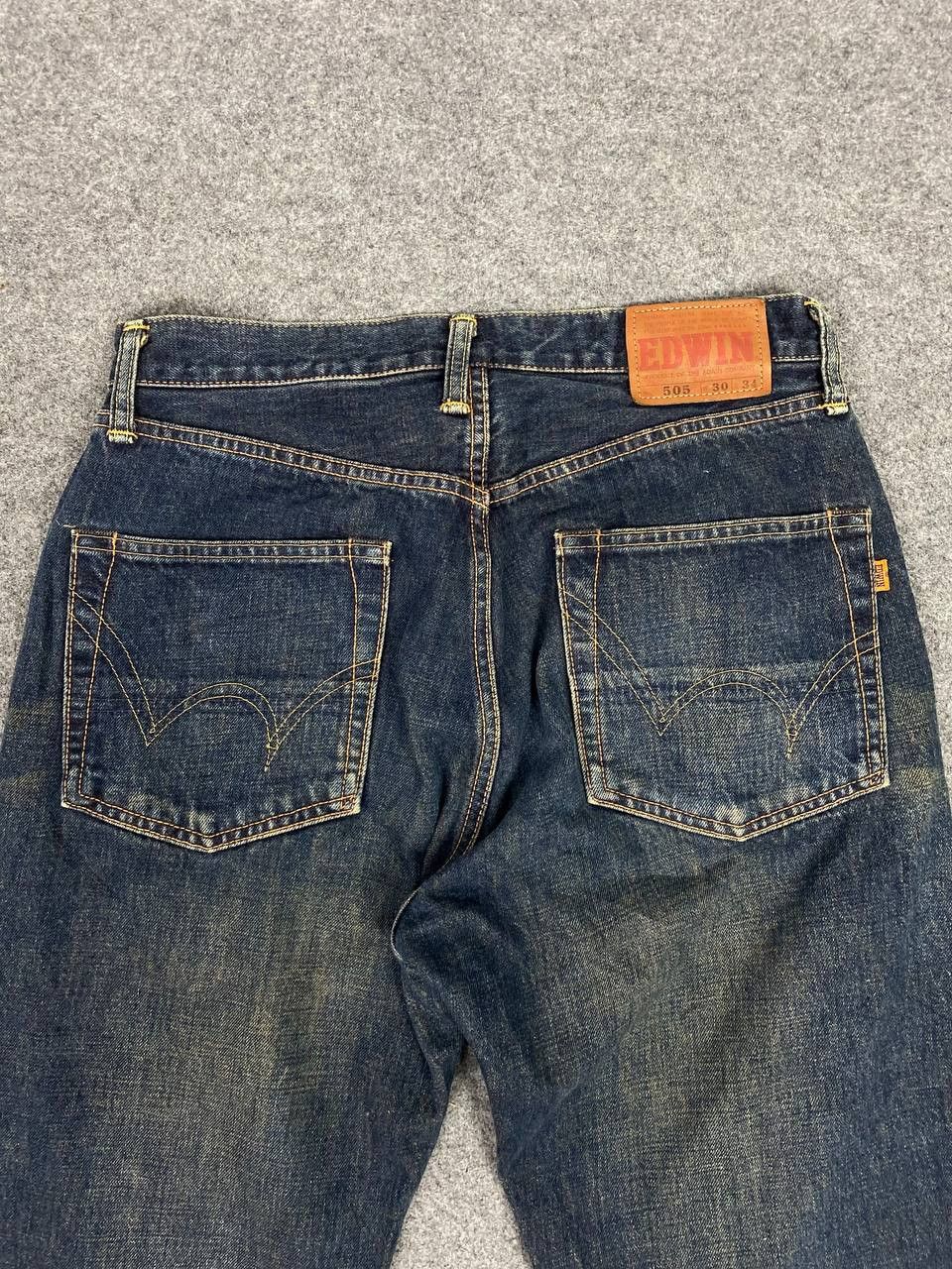 Edwin vintage edwin 505 rusty selvedge denim nice design Size US 31 - 3 Thumbnail