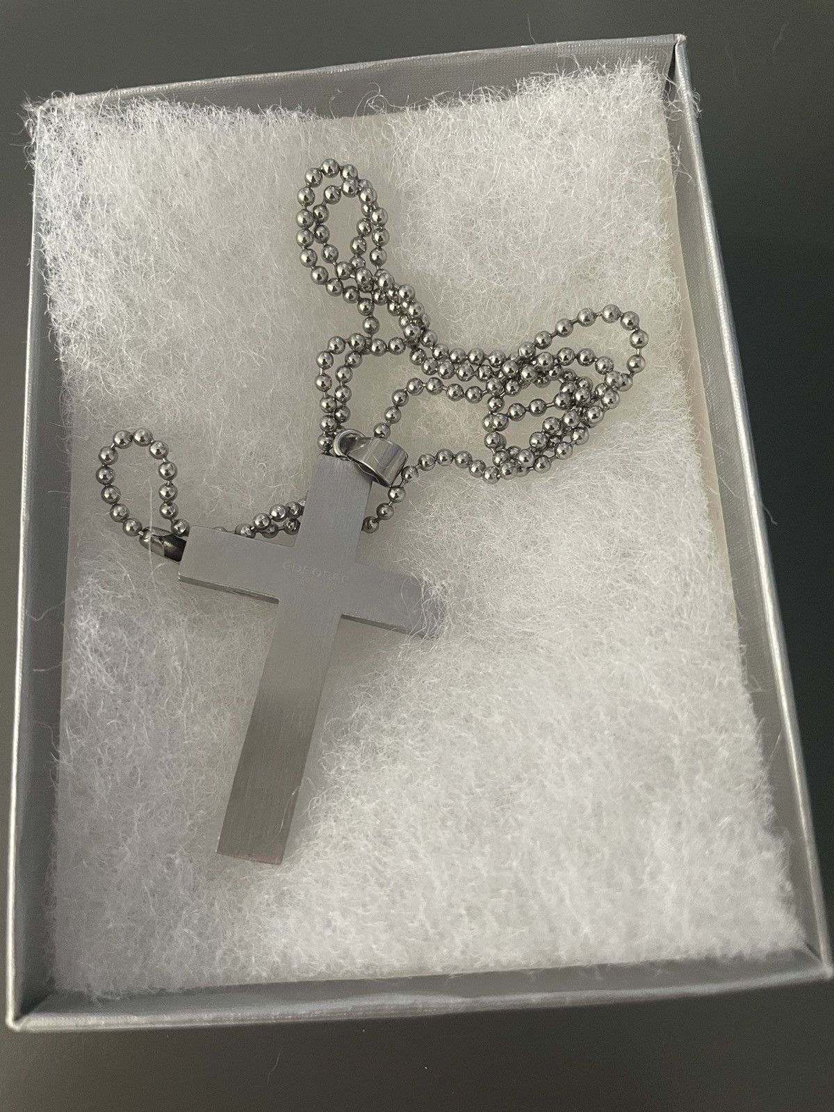 Vintage Stainless Steel Cross Neckless Size ONE SIZE - 2 Thumbnail