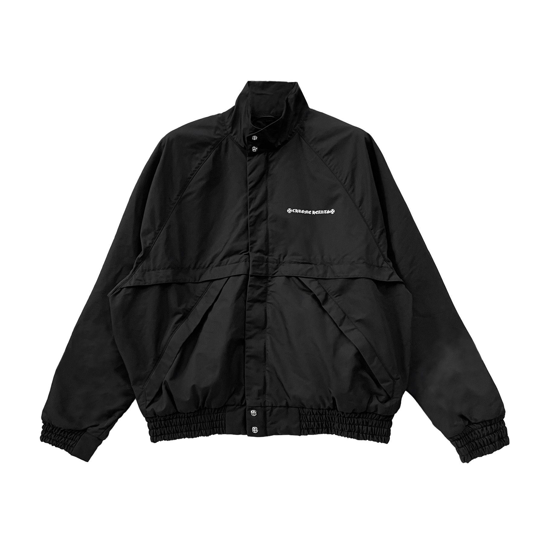 Chrome Hearts Chrome Hearts Black Script Logo Windbreaker Jacket Size L / US 10 / IT 46 - 1 Thumbnail