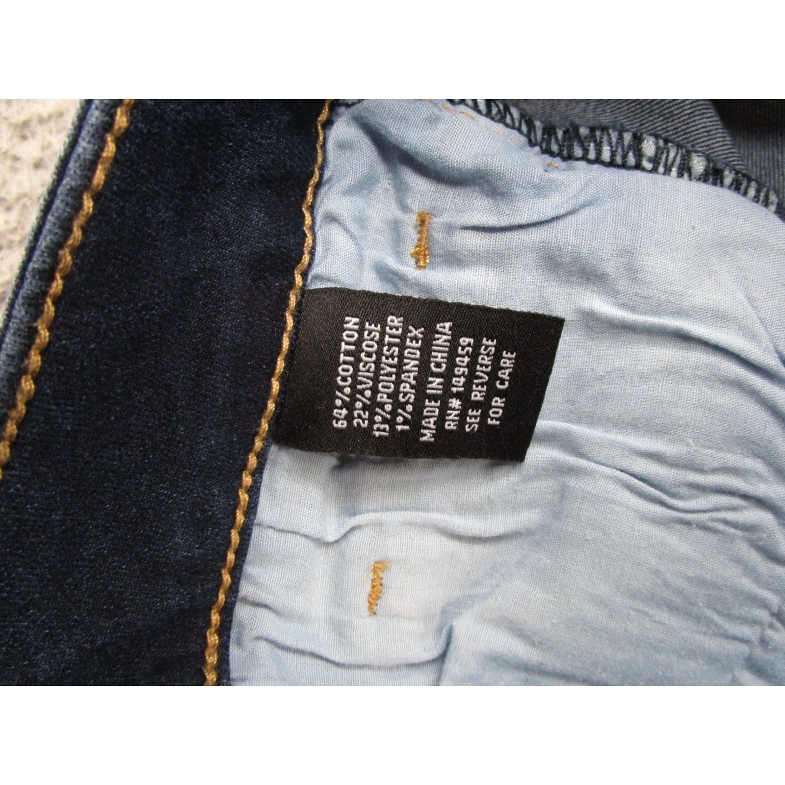 Denime Prosperity Dark Wash Skinny Ankle Stretch Denim Raw Hem Blue Jeans 30 Women Sized 30 Blue Prosperity Jeans Skinny Stretch Dark Wash Women 30 Size 30" / US 8 / IT 44 - 5 Thumbnail