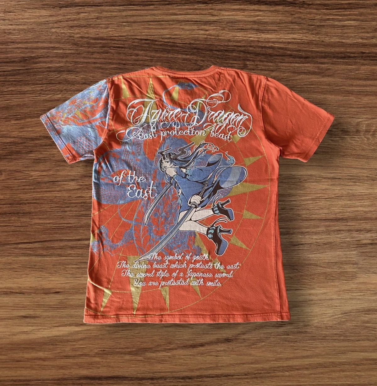 Anime Vintage Japanese Brand Sukajan Design Tee Size US L / EU 52-54 / 3 - 1 Thumbnail