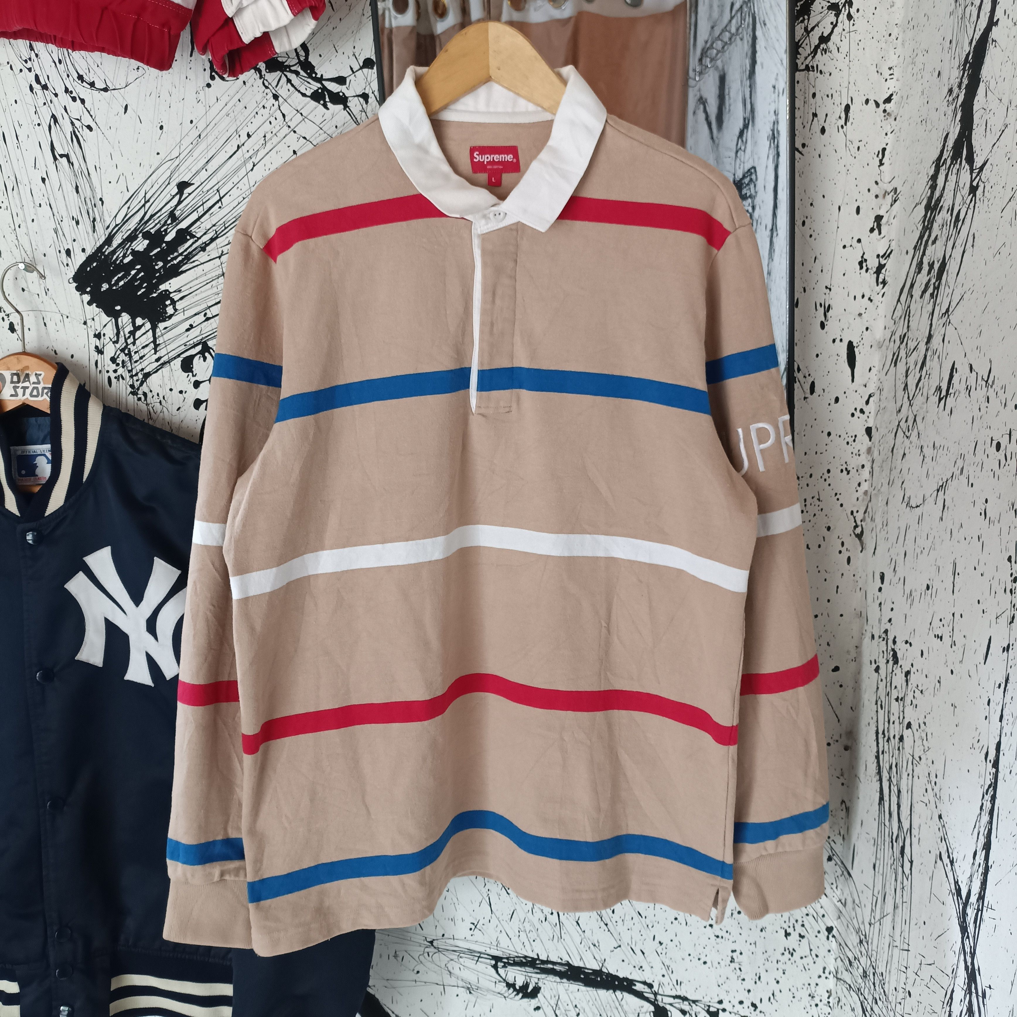 Supreme Striped Rugby | Grailed