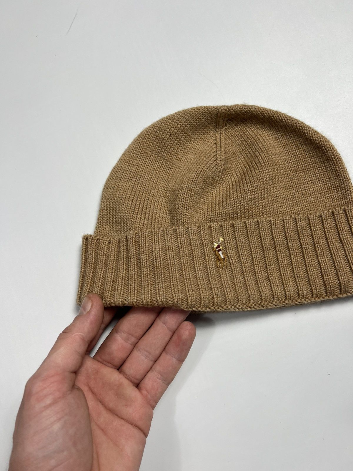 Polo Ralph Lauren Vintage Polo Ralph Lauren Cashmere Beanie Hat Size ONE SIZE - 2 Thumbnail