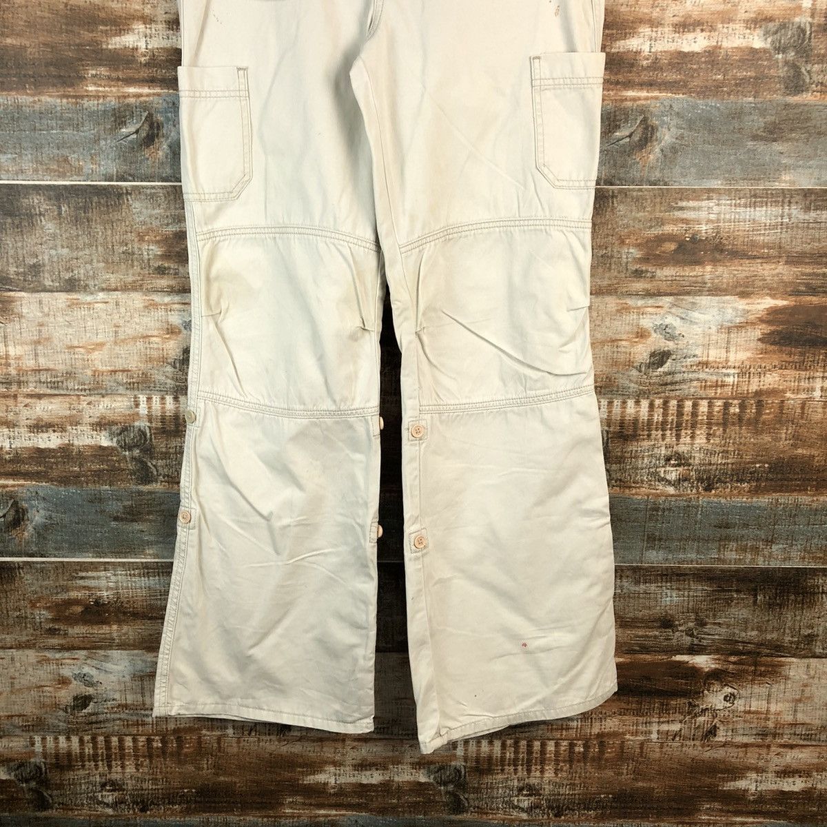 L.E.I. Lei White Cargo utility Multipocket Pants #A2440 Size 30" / US 8 / IT 44 - 3 Thumbnail
