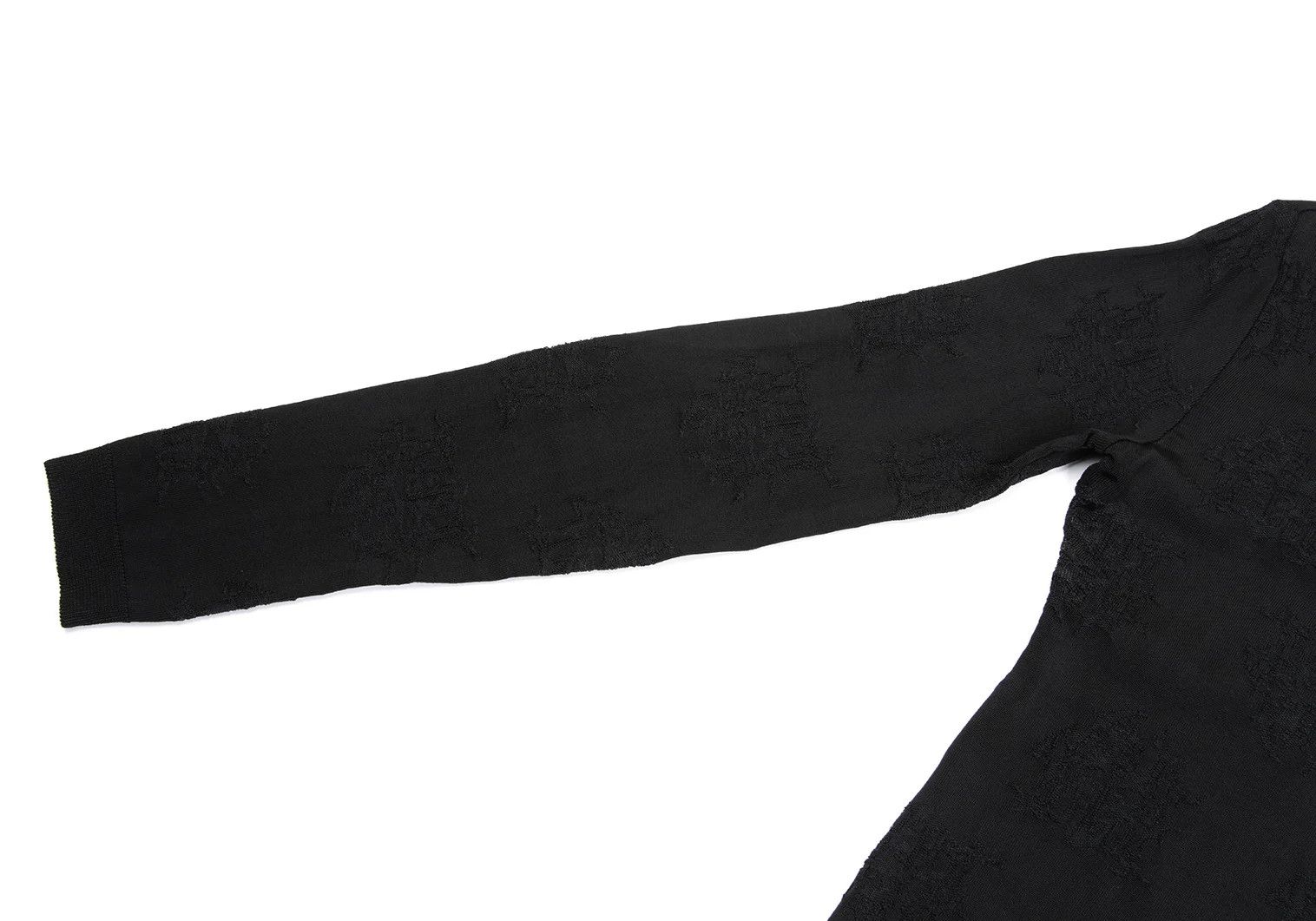 Jean Paul Gaultier Black Acrylic Stretch Embroidered Jacquard Knit, Size 48 Size US M / EU 48-50 / 2 - 4 Thumbnail