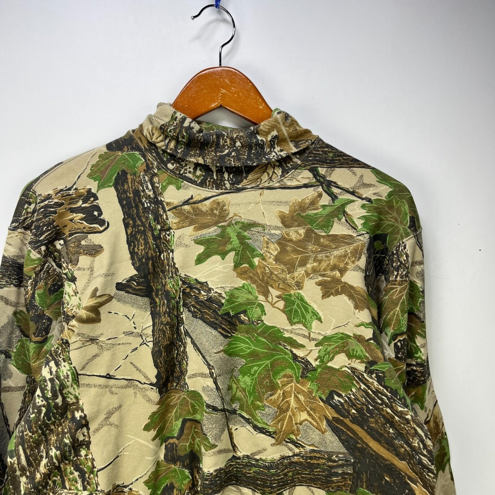 Realtree Vintage Real Tree Camo T Shirt Large Longsleeve Turtleneck Size US L / EU 52-54 / 3 - 2 Thumbnail