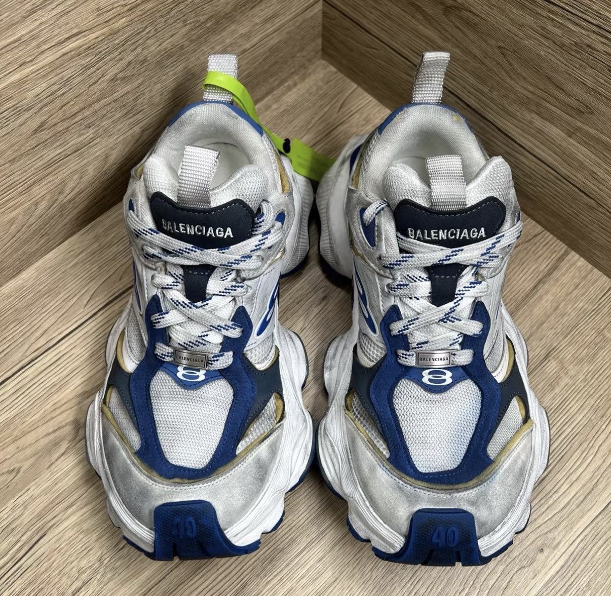 Balenciaga Balenciaga Cargo White & Blue Dad Sneakers J41 Size US 7 / EU 40 - 2 Thumbnail