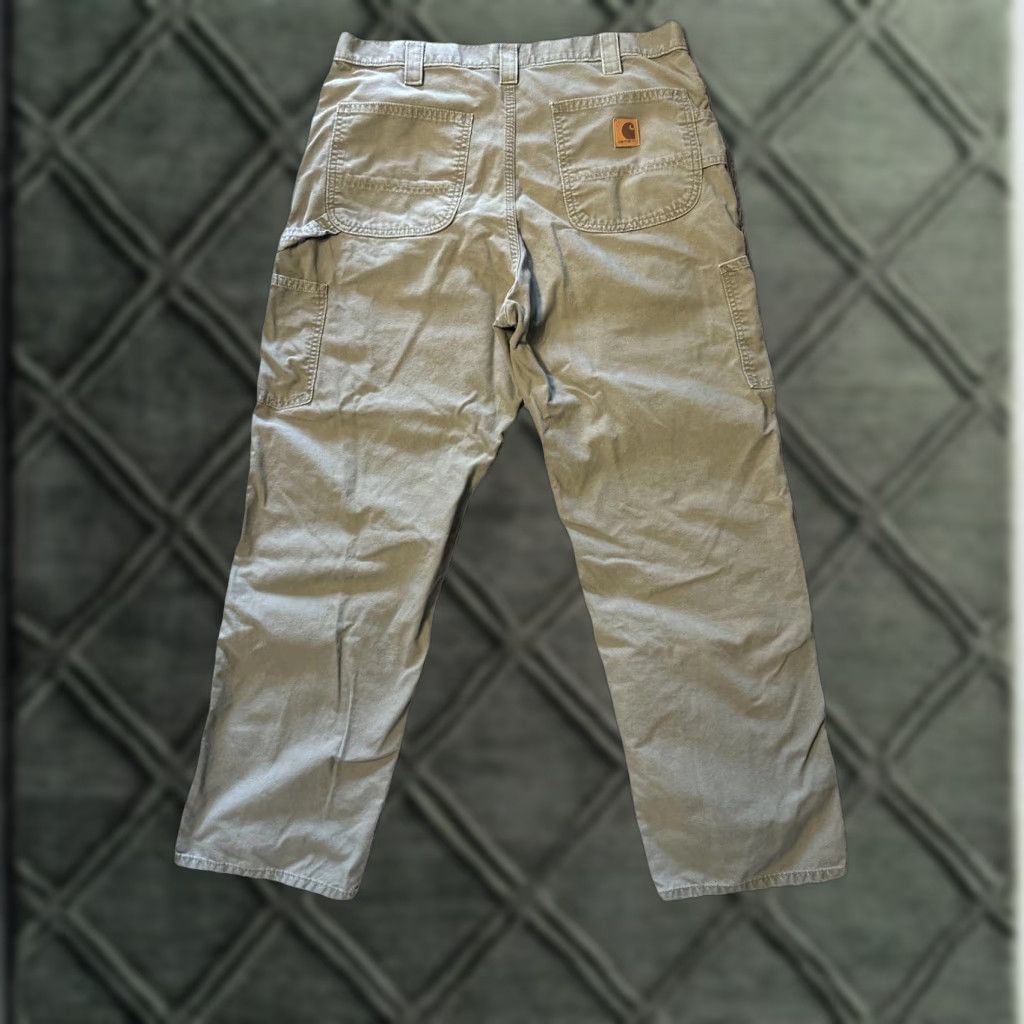 Carhartt VINTAGE Carhartt Workwear Carpenter Pants 36x32 Gray Men 90s Grunge USA Keywords Pockets Size US 36 / EU 52 - 1 Thumbnail