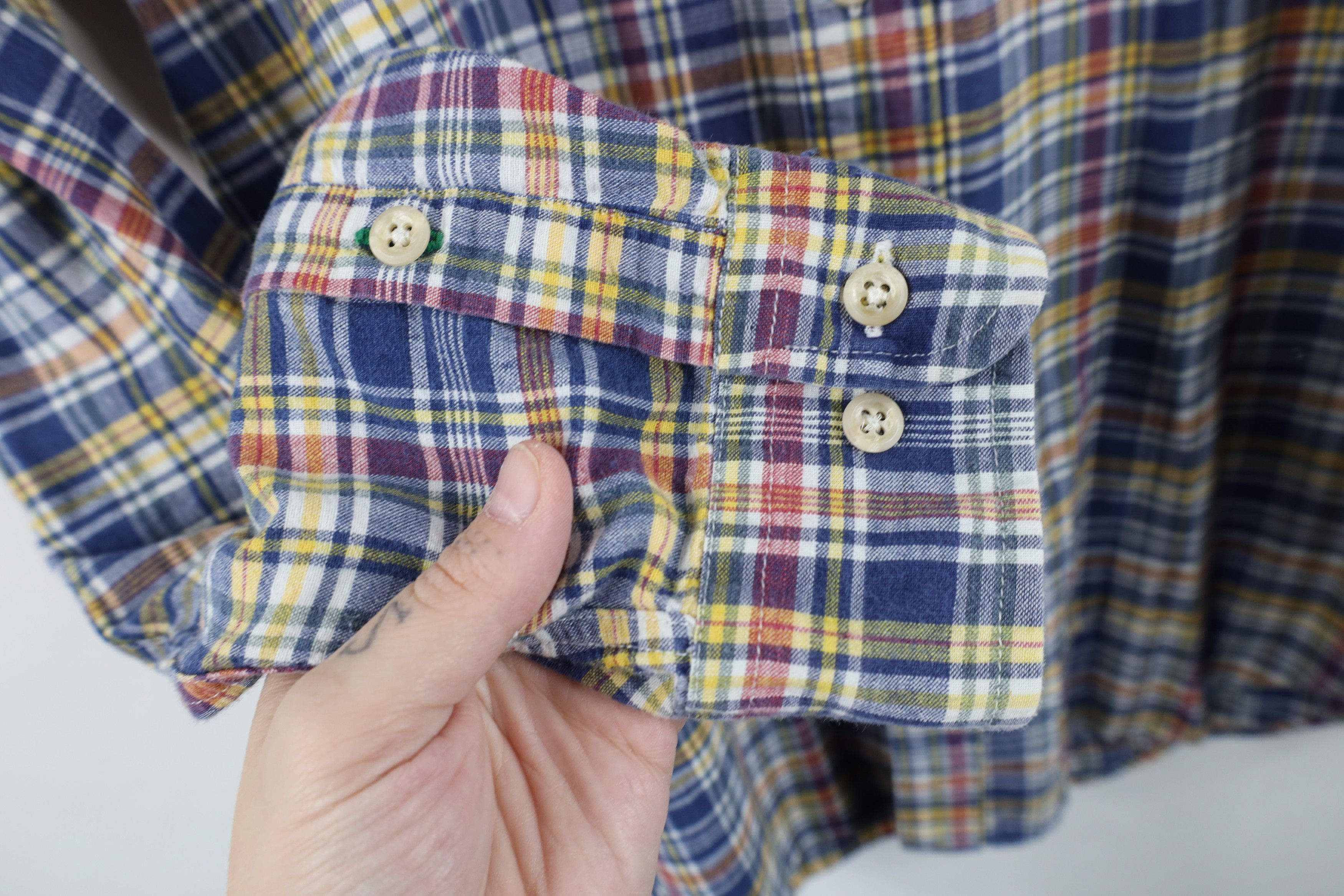 Tommy Hilfiger Vintage 90s Tommy Hilfiger Plaid Collared Button Down Shirt Size US M / EU 48-50 / 2 - 6 Thumbnail