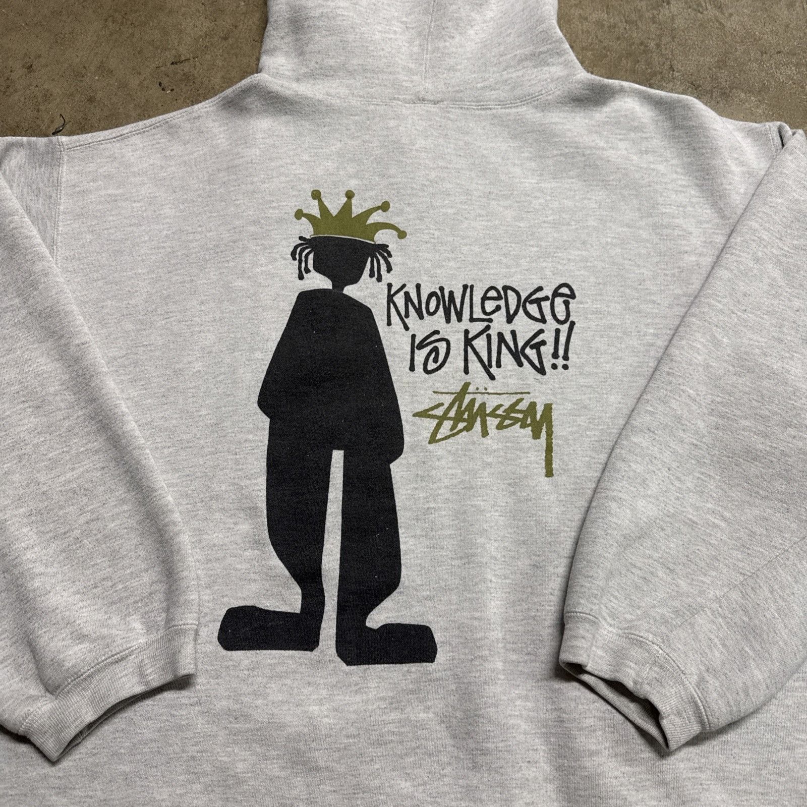 Stussy Vintage Stussy Hoodie Mens XL Gray 80s Skate RARE Knowledge Size US XL / EU 56 / 4 - 2 Thumbnail