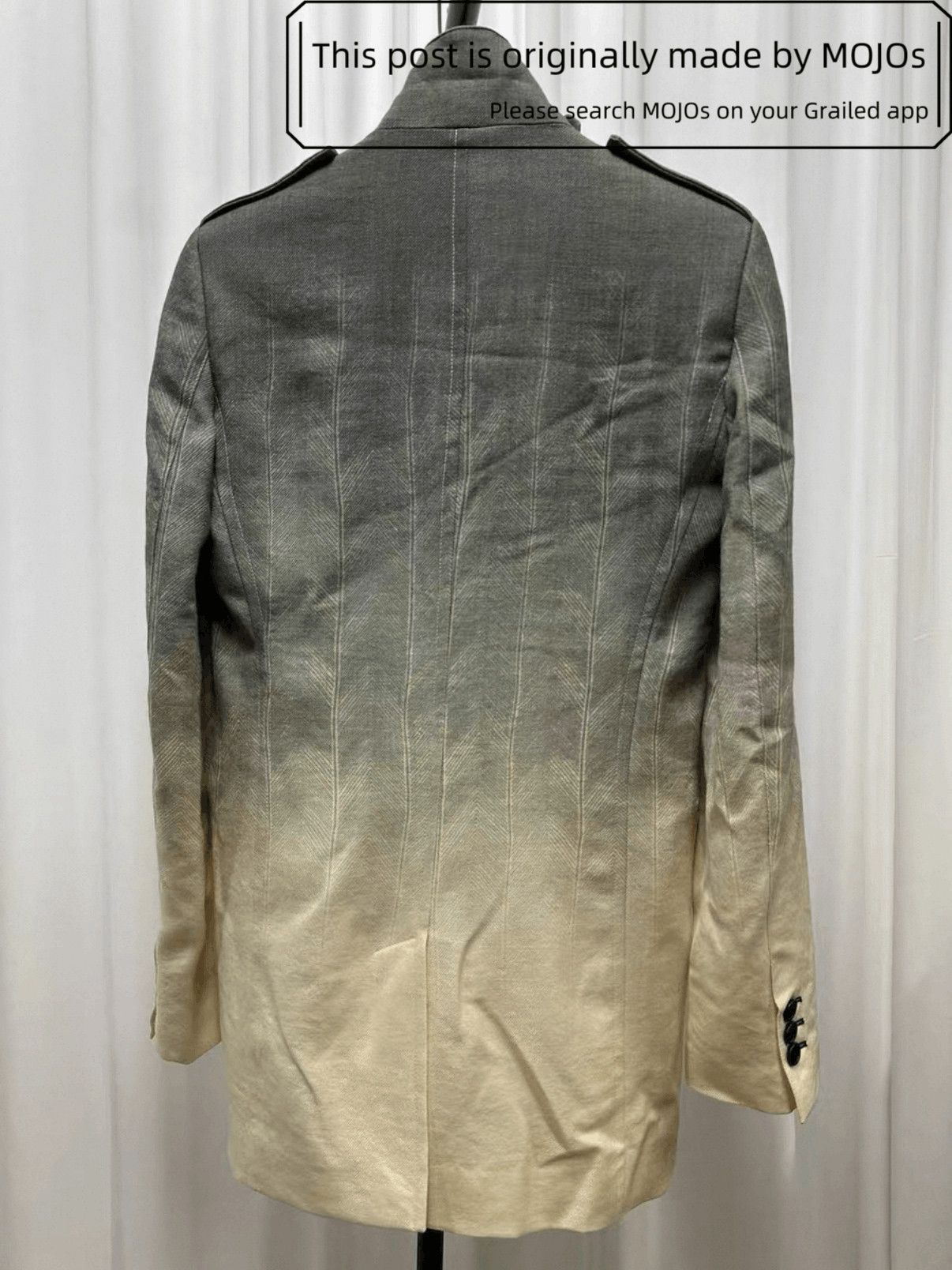 Ann Demeulemeester Sz XS Ann Demeulemeester Runway Fading Dye Jacket mojos13 Size US XS / EU 42 / 0 - 4 Thumbnail