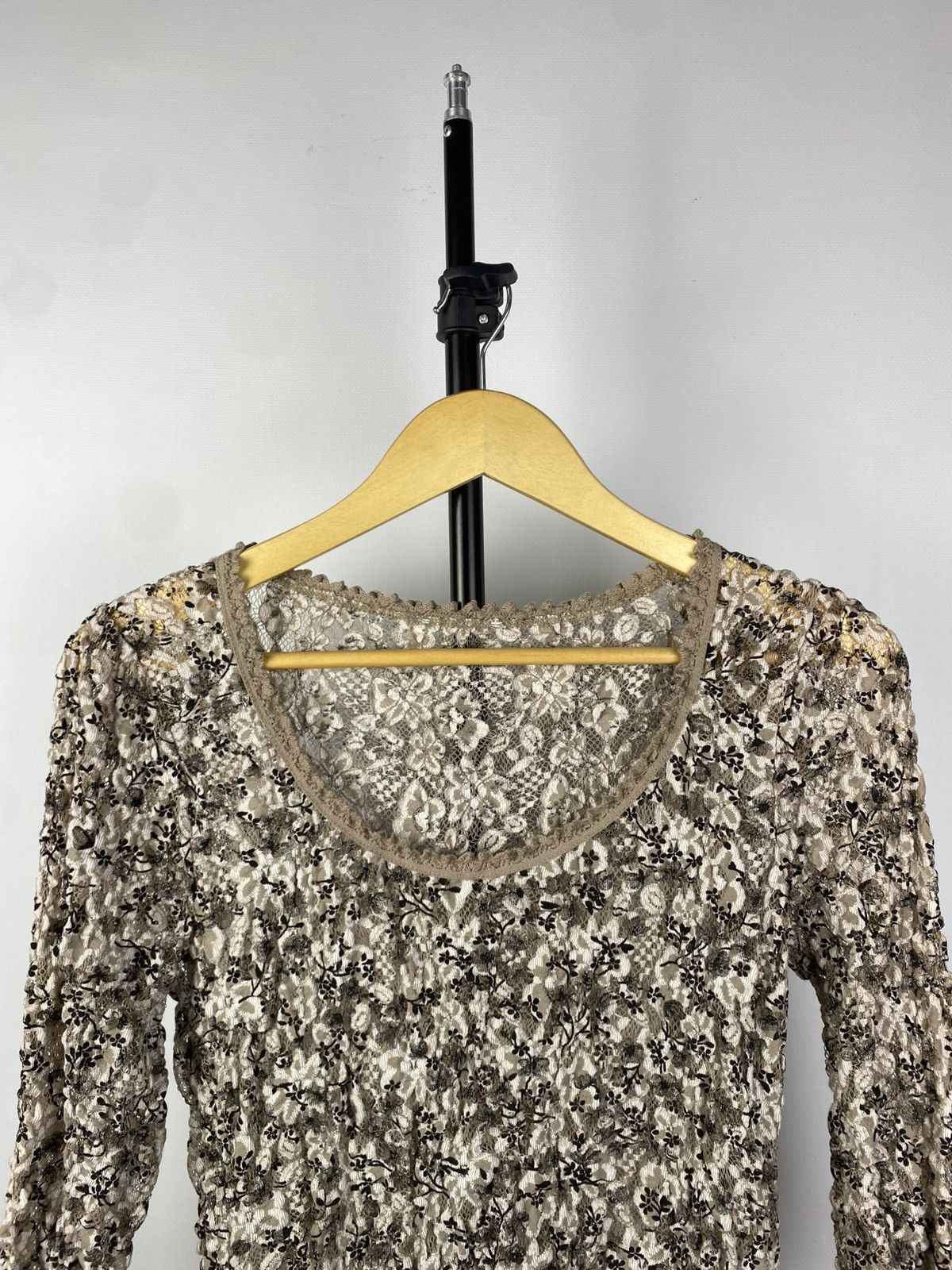 Designer × Japanese Brand × Vintage Save The Queen Jean Paul Gaultier Style Mesh Blouses Size S / US 4 / IT 40 - 2 Thumbnail