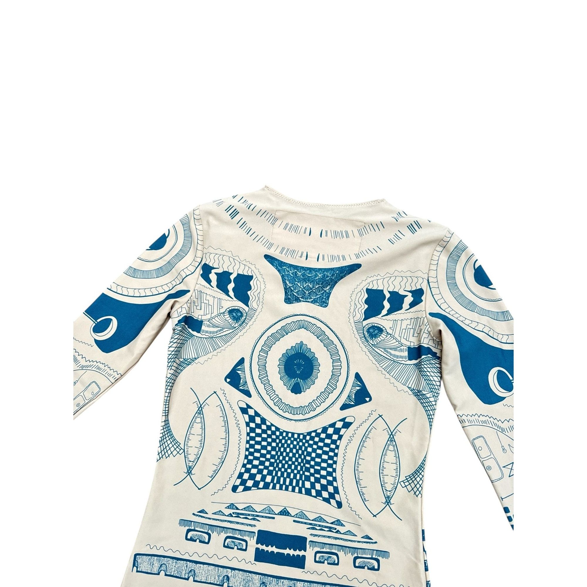 Maison Margiela Tattoo Print Longsleeve Top Size XS / US 0-2 / IT 36-38 - 3 Thumbnail