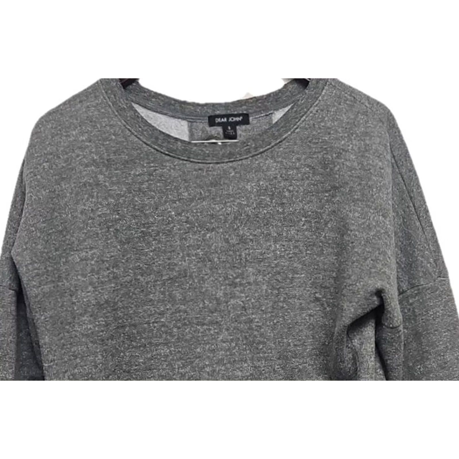 Vintage Dear John Sweatshirt Lace Up Back Pullover Women Small Gray American Activewear Size S / US 4 / IT 40 - 5 Thumbnail