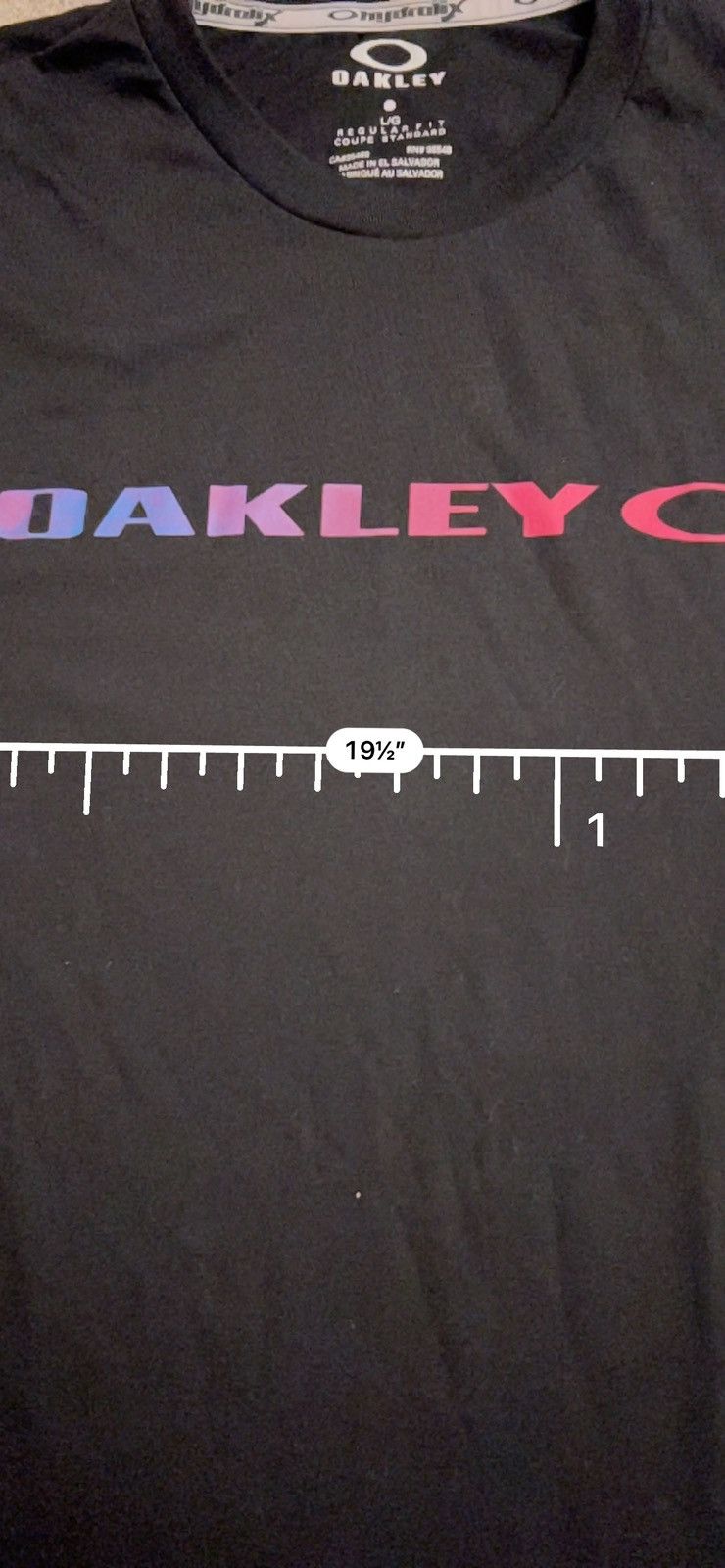 Oakley Sick Oakley pink blue logo graphic tee Size US M / EU 48-50 / 2 - 3 Thumbnail