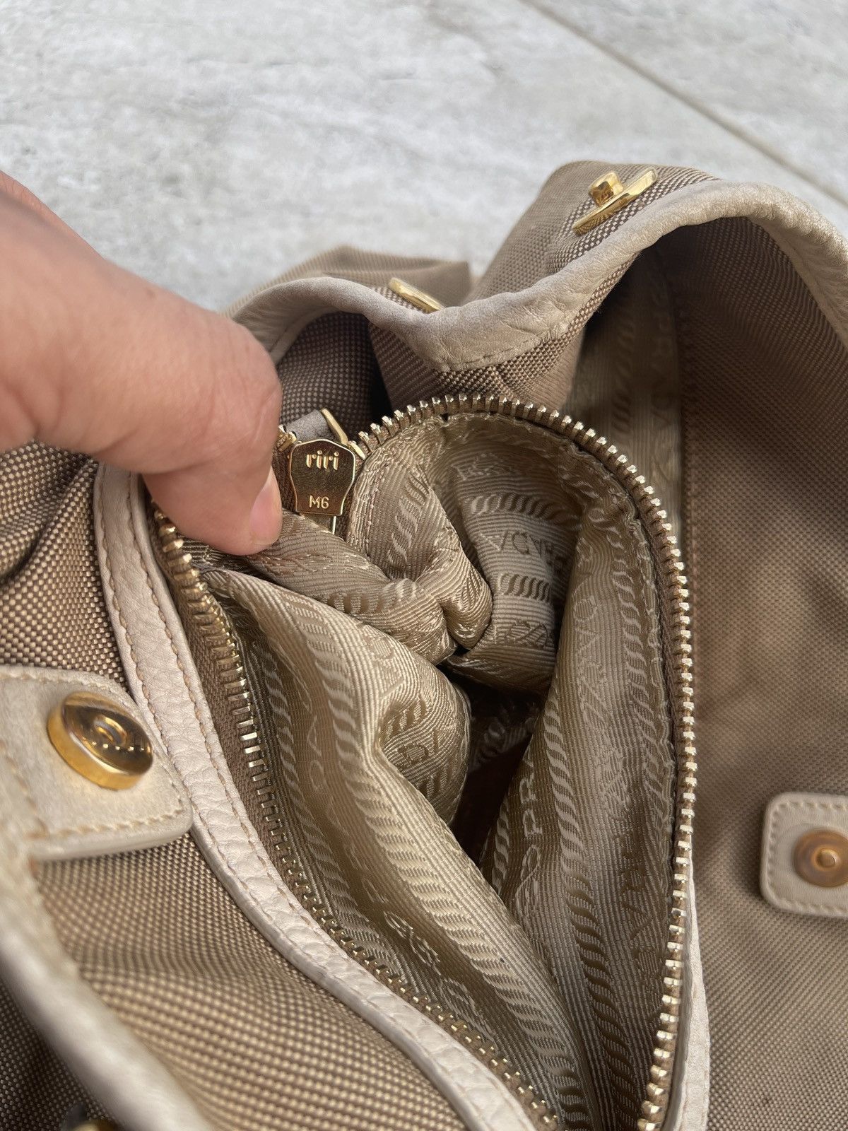 Prada Prada Logo Jacquard Canvas Bag Size ONE SIZE - 21 Thumbnail