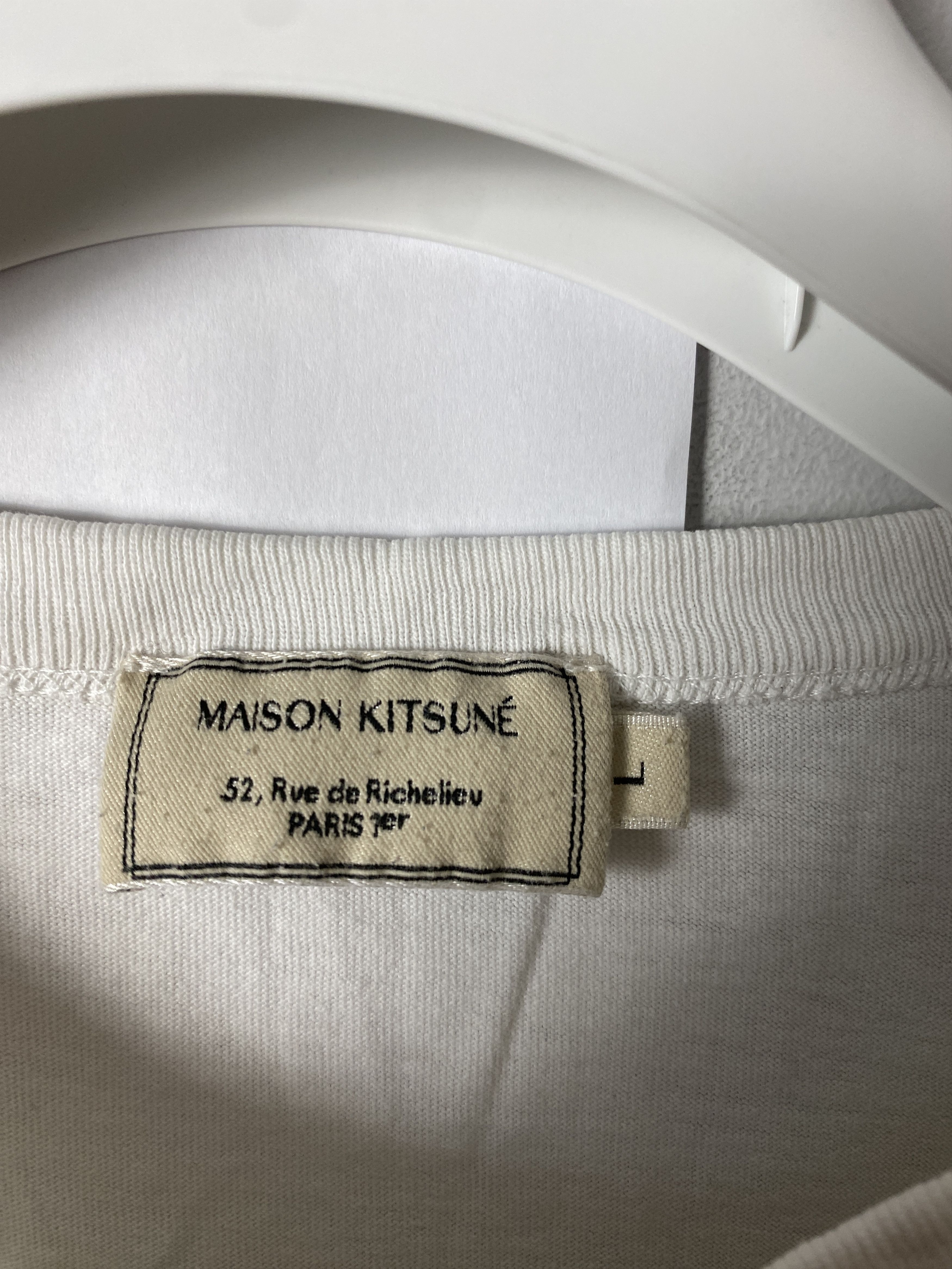 Maison Kitsune Maison Kitsune big logo printed t-shirt tee Size US L / EU 52-54 / 3 - 3 Thumbnail