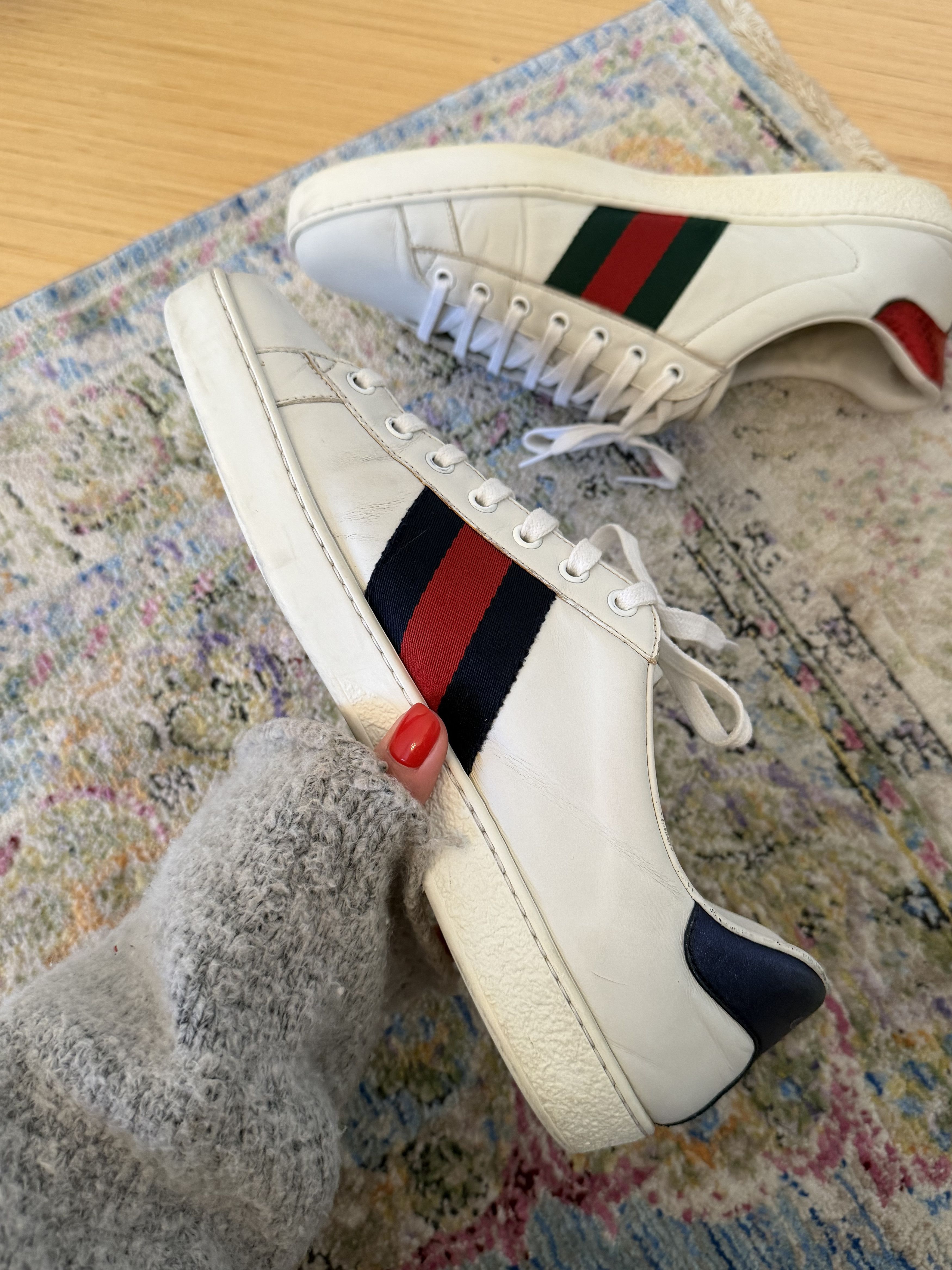 Gucci Gucci Ace Unpaired White Sneakers Size US 9.5 / EU 42-43 - 8 Thumbnail
