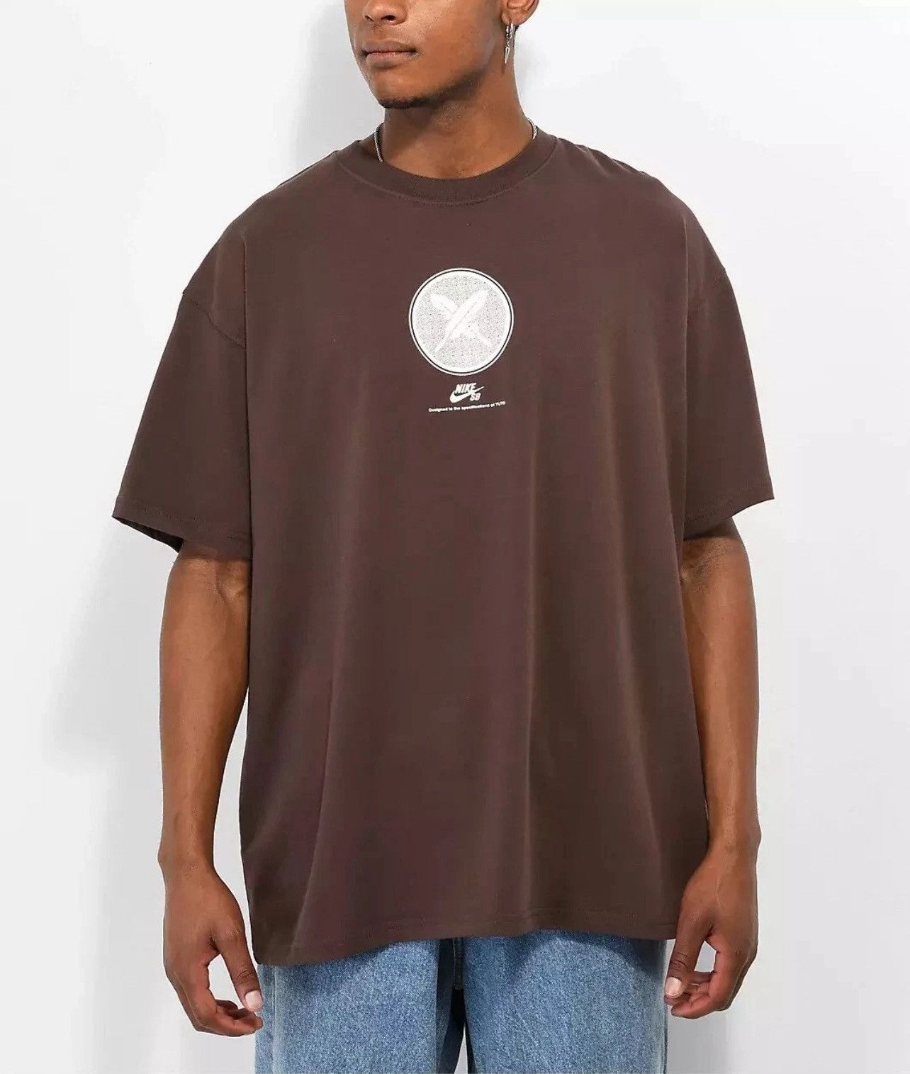 Nike SB Yuto Horigome Nike SB Max90 Tee Baroque Brown L SS23 Size US L / EU 52-54 / 3 - 1 Thumbnail