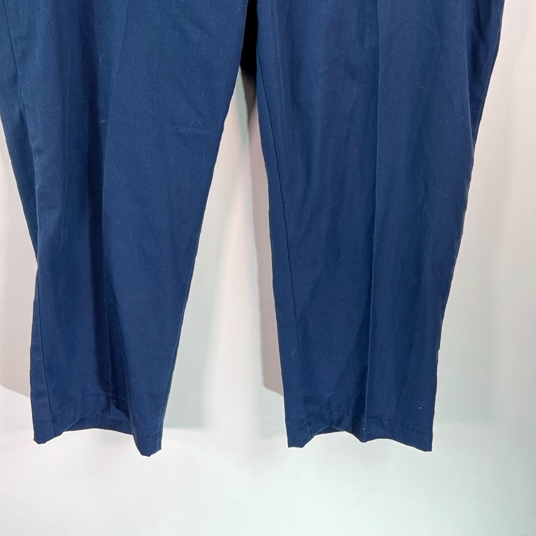 Dickies Dickies Mens Flat Front Regular Fit Straight Leg Blue Dress Pants Size 44x29 Size US 44 / EU 60 - 5 Thumbnail