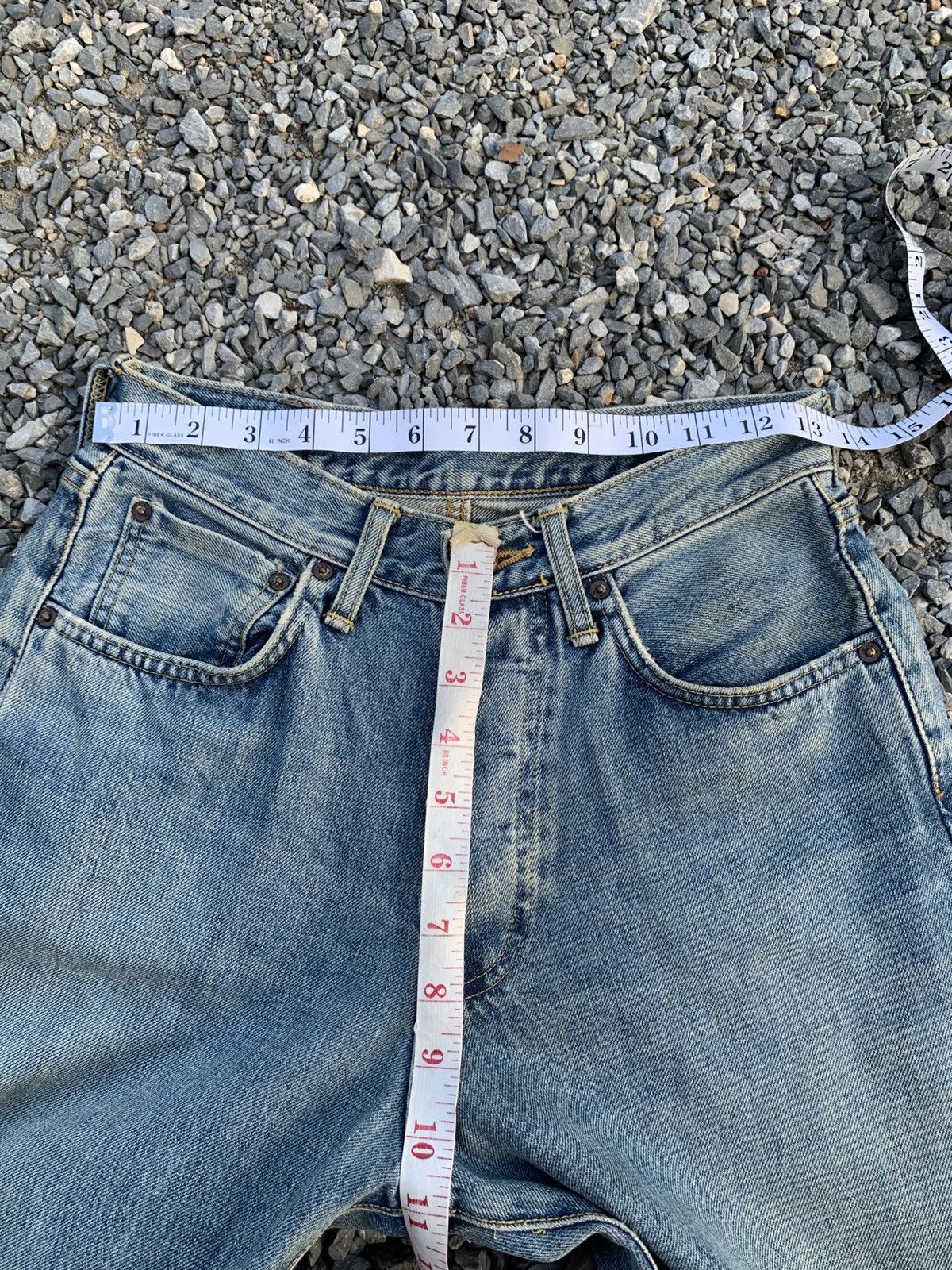 Kapital VINTAGE EDWIN SELVEDGE RUSTY FADED DISTRESSED DENIM Size US 27 - 17 Thumbnail