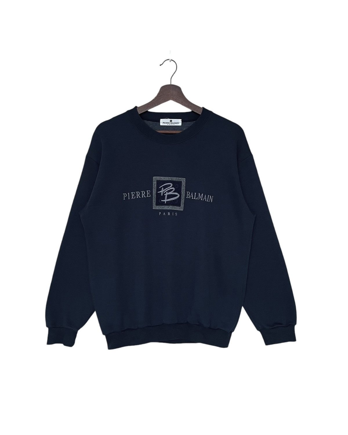 Designer Pierre Balmain Vintage Vintage Brand Pierre Balmain Spell Out Sweatshirt 1990s Grailed