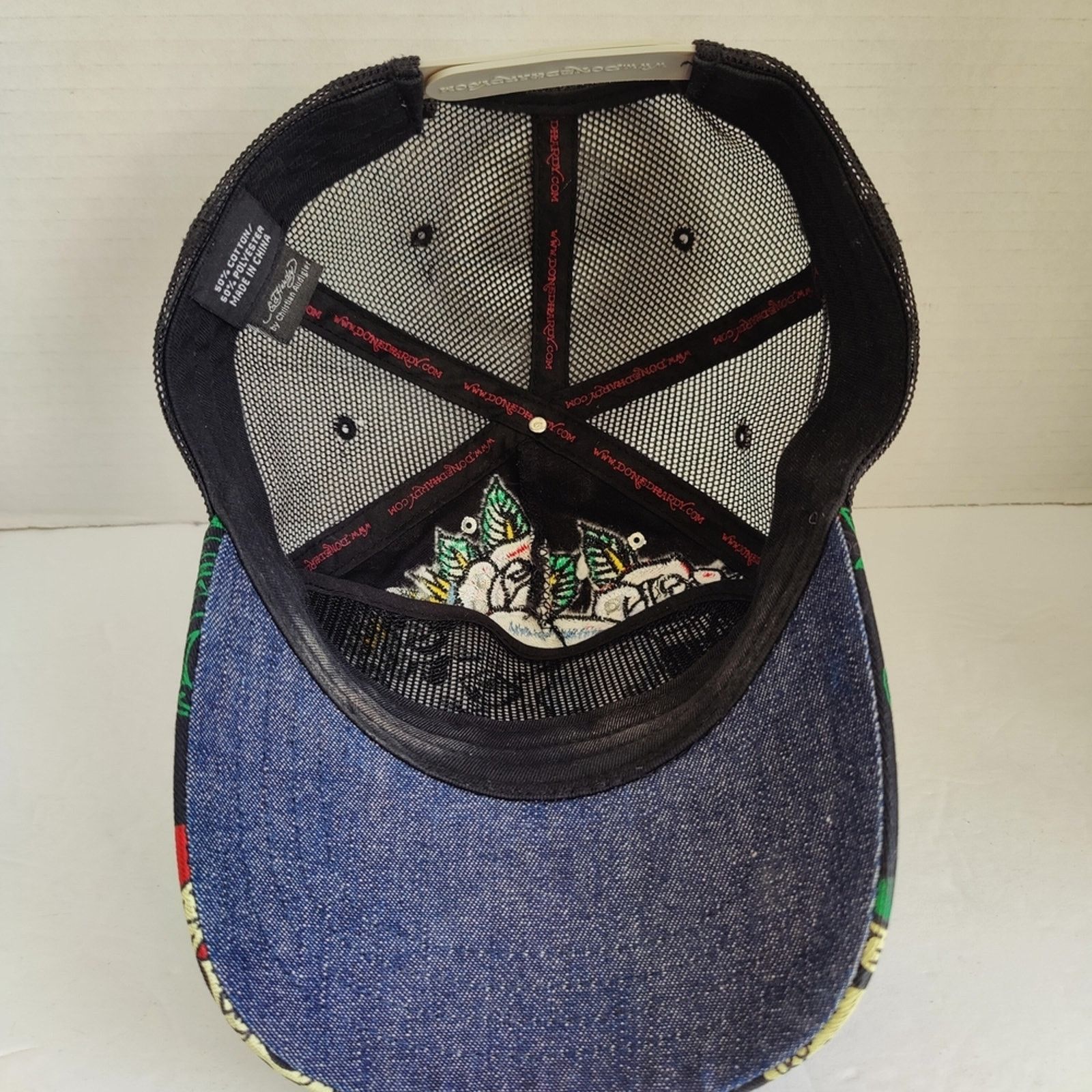 Ed Hardy Ed Hardy Love Kills Slowly Hat VGC Adjustable by C. Audigier Size ONE SIZE - 7 Thumbnail