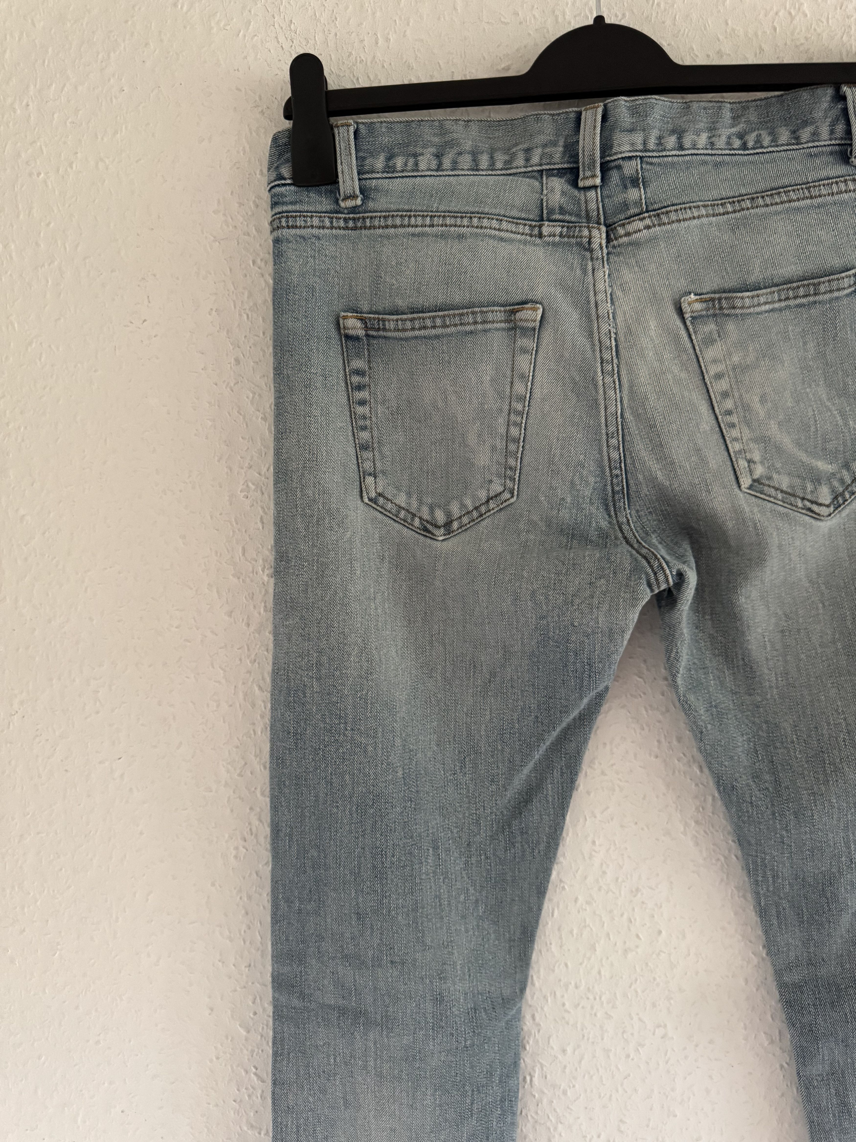 Saint Laurent Paris D02 M/SK-LW Repaired Knee Jeans Size US 31 - 17 Thumbnail