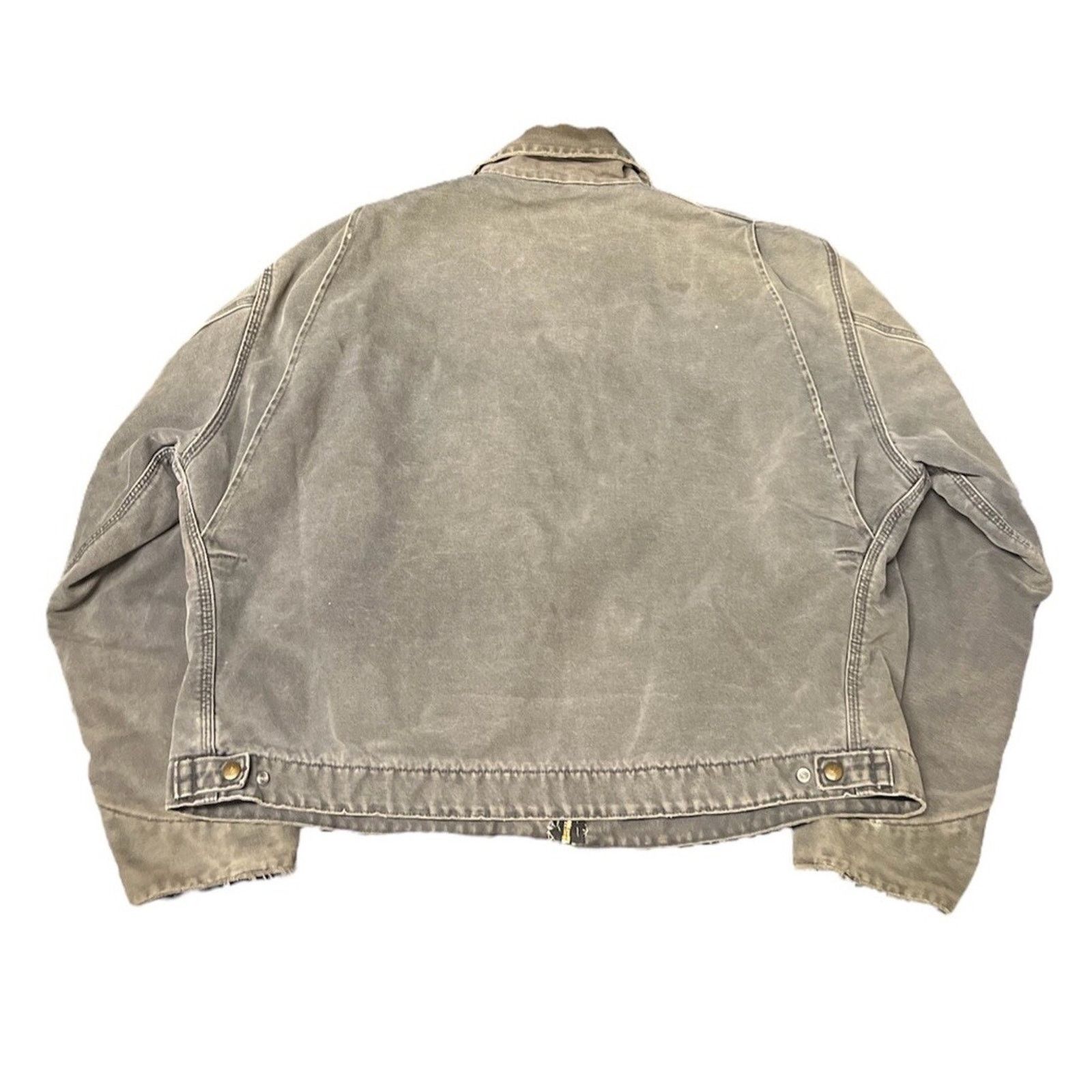 Carhartt Carhartt Detroit Jacket J97 PTL Stone Grey Size XXL Y2K VTG Size US XXL / EU 58 / 5 - 2 Thumbnail
