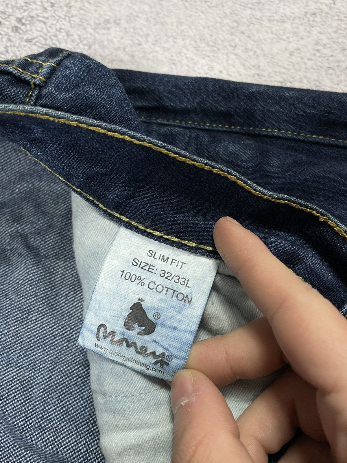 Japanese Brand × Vintage Vintage Money Logo Seldvedge Denim Jeans Size US 32 / EU 48 - 11 Thumbnail