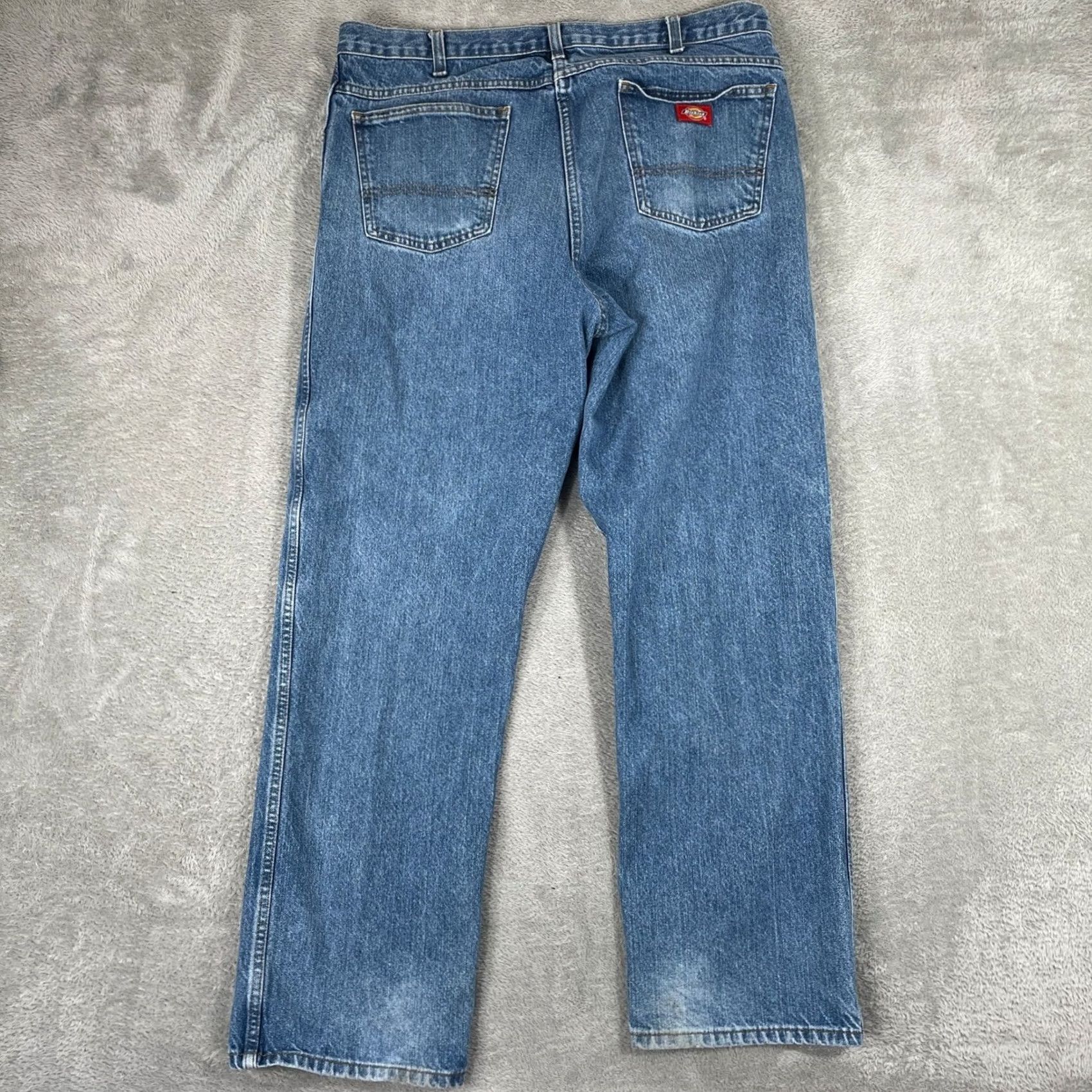 Dickies Dickies Jeans Mens 38x32 Blue Straight Leg Denim Workwear Skater Rugged Casual Size US 38 / EU 54 - 2 Thumbnail