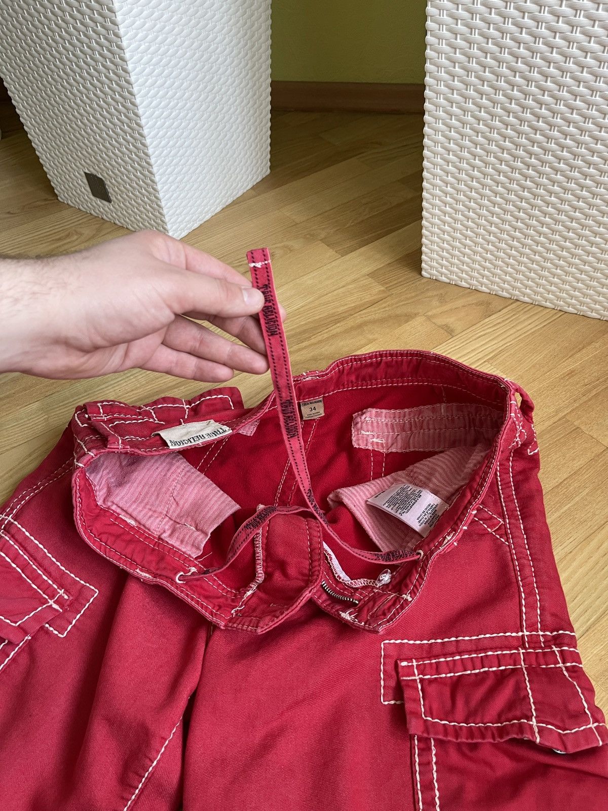Japanese Brand True Religion Cargo Shorts Size 34 Cheif Keef Size US 34 / EU 50 - 16 Thumbnail