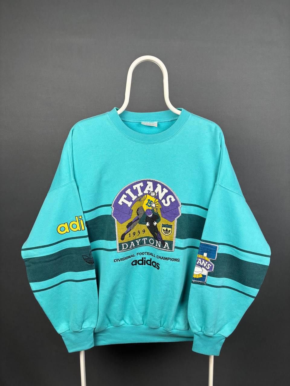 Adidas Adidas Titans Daytona 1993 Sweatshirt & Sweatpants Size M Size US 32 / EU 48 - 4 Thumbnail